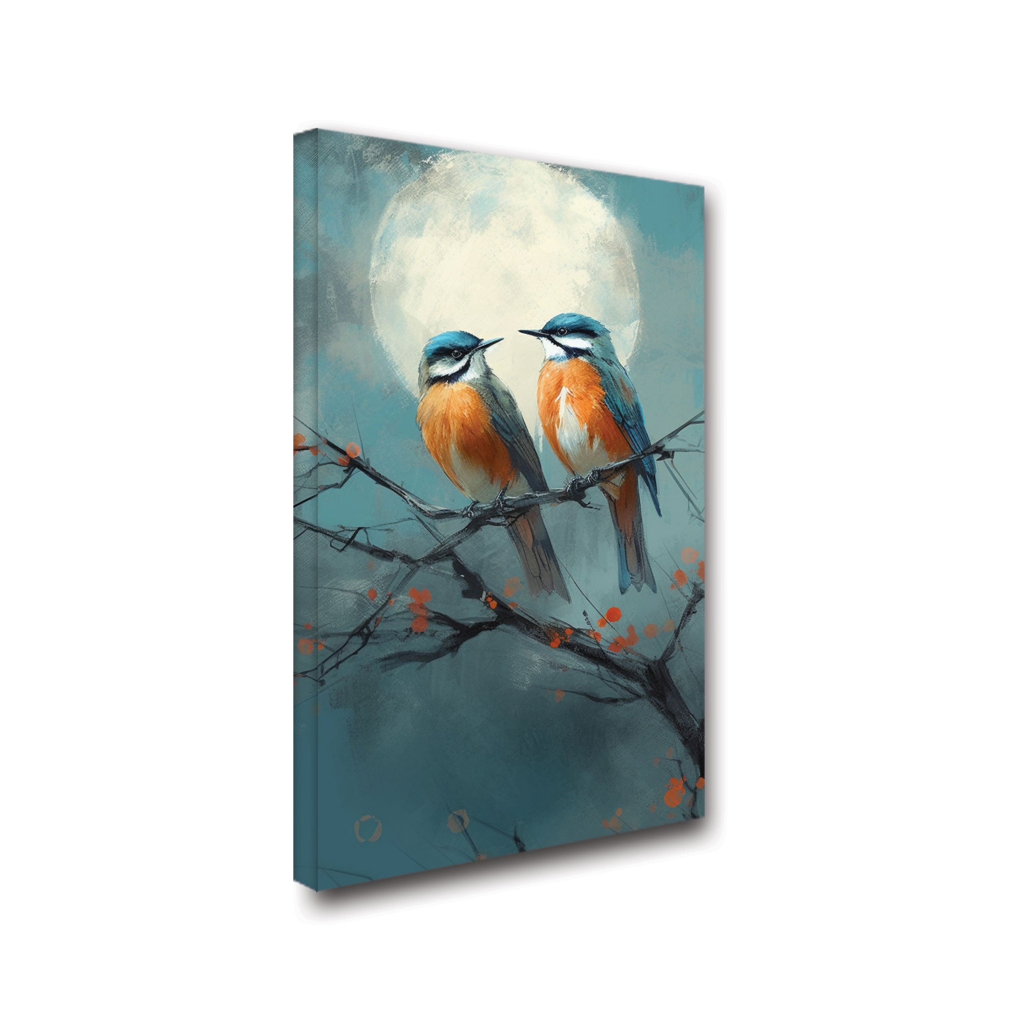 birdsAbstract Canvas painting with frame Big Size Wall Art for living room,Bedroom,Drawing room,Hotels