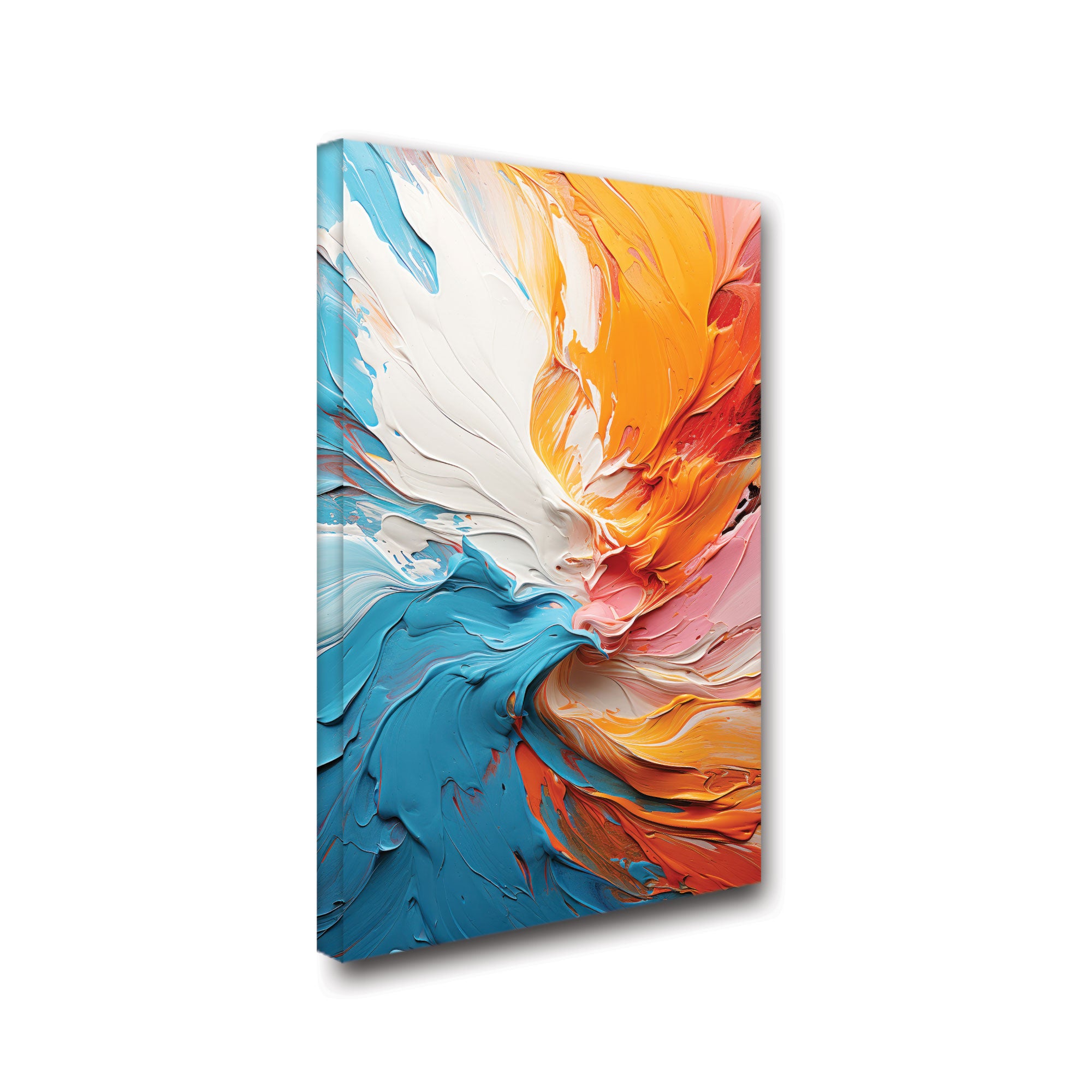 Multi colourAbstract Canvas painting with frame Big Size Wall Art for living room,Bedroom,Drawing room,Hotels