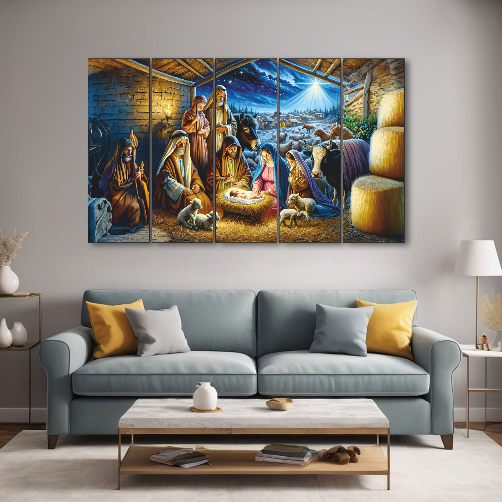 Jesus Painting with frame Big Size Wall Art for living room,Bedroom,Drawing room,Hotels