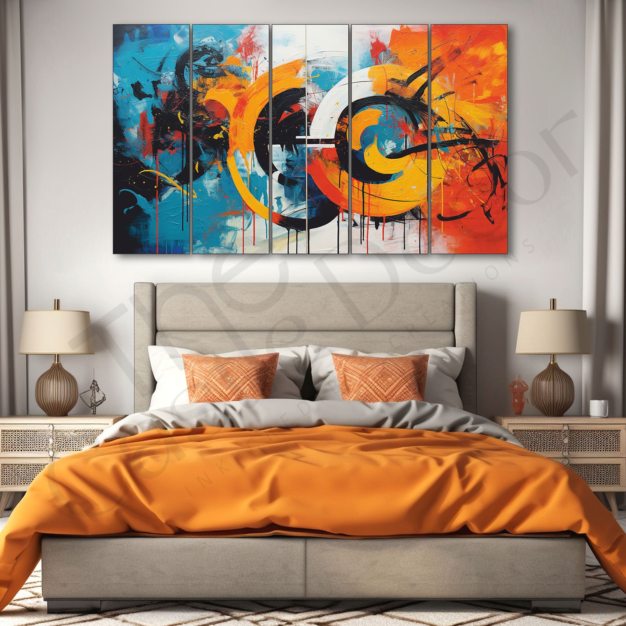 Music Painting with frame Big Size Wall Art for living room,Bedroom,Drawing room,Hotels 27x48"