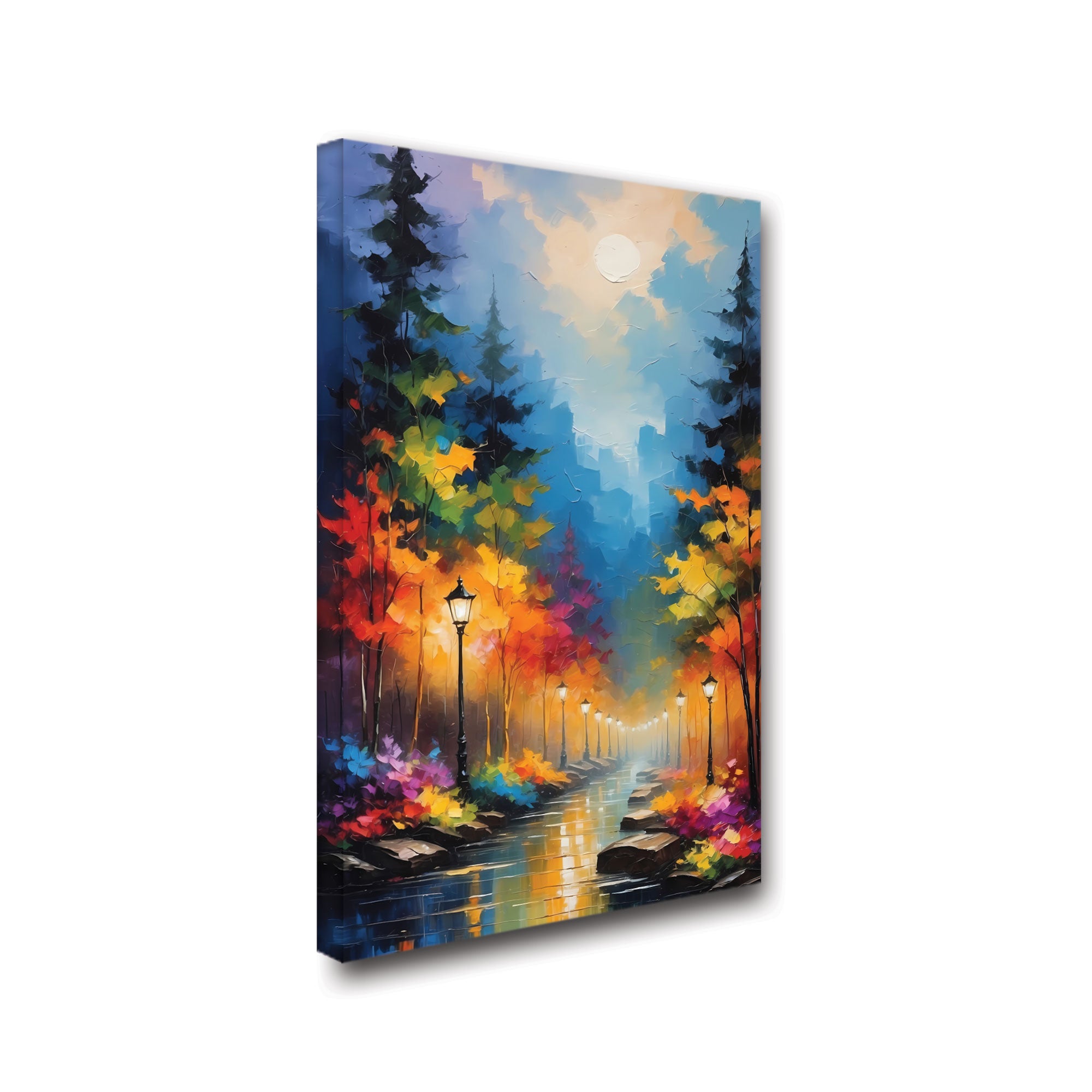 The Castle city Vastu Endless PathAbstract Canvas painting with frame Big Size Wall Art for living room,Bedroom,Drawing room,Hotels