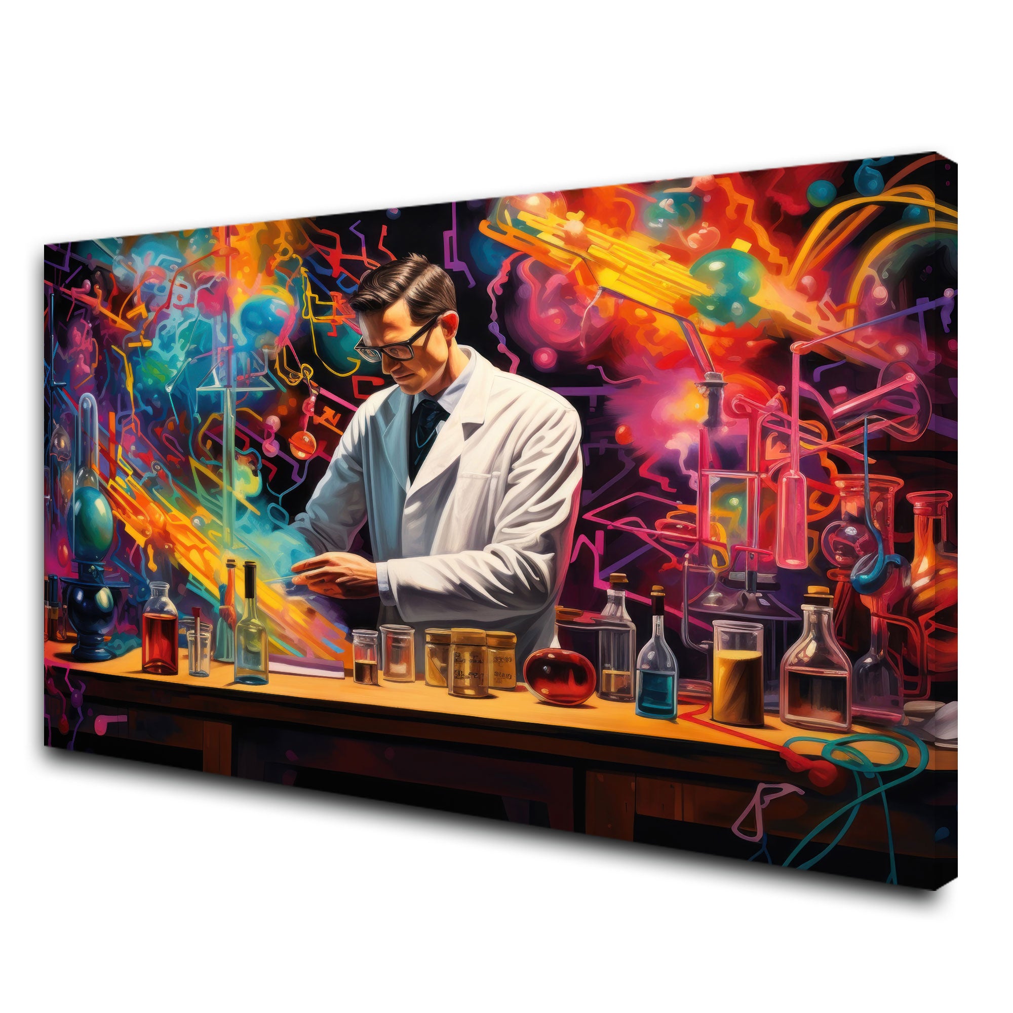 Doctor lab Canvas painting Big Size Wall Art for living room,Bedroom,Drawing room,Hotels