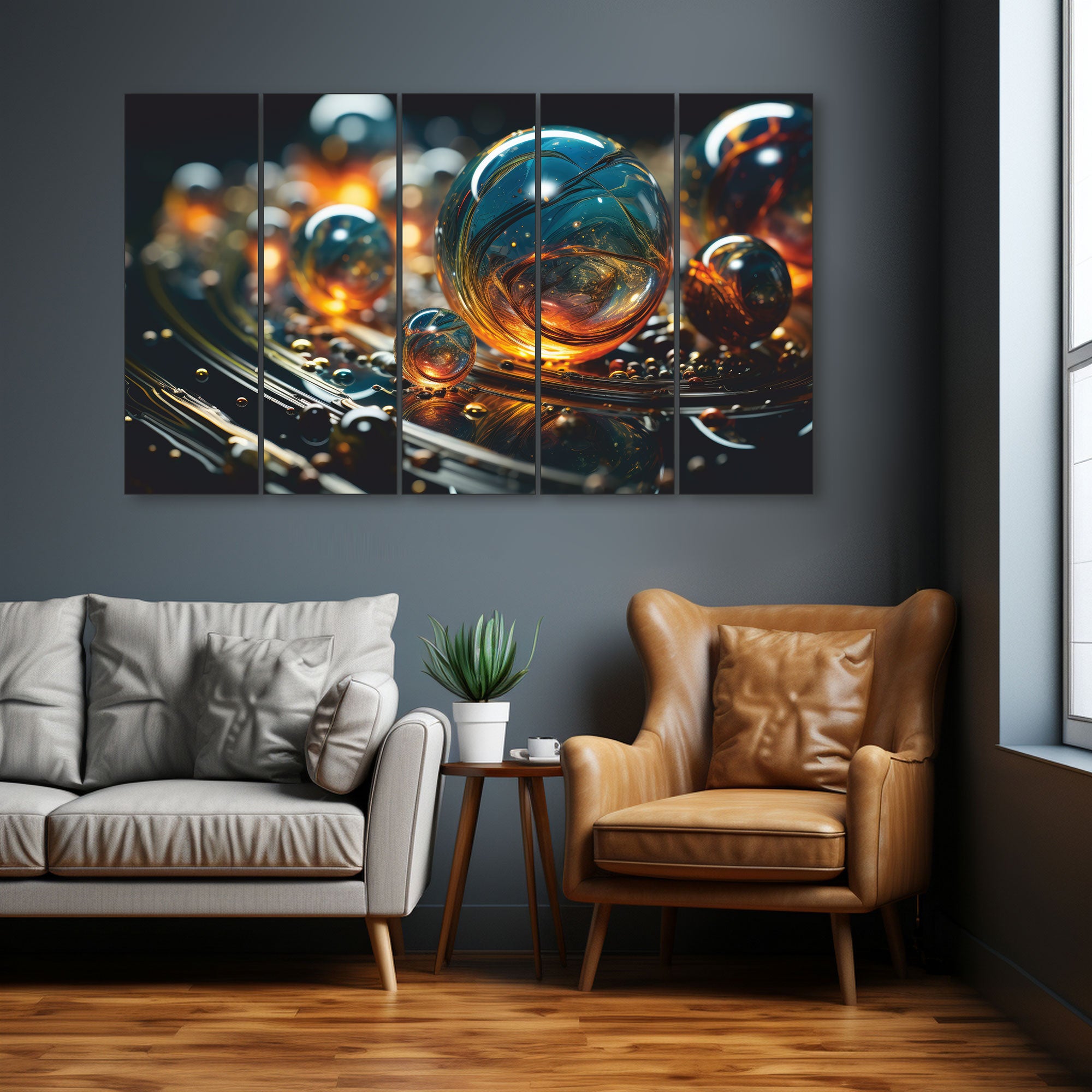 Abstract Painting with frame Big Size Wall Art for living room,Bedroom,Drawing room,Hotels
