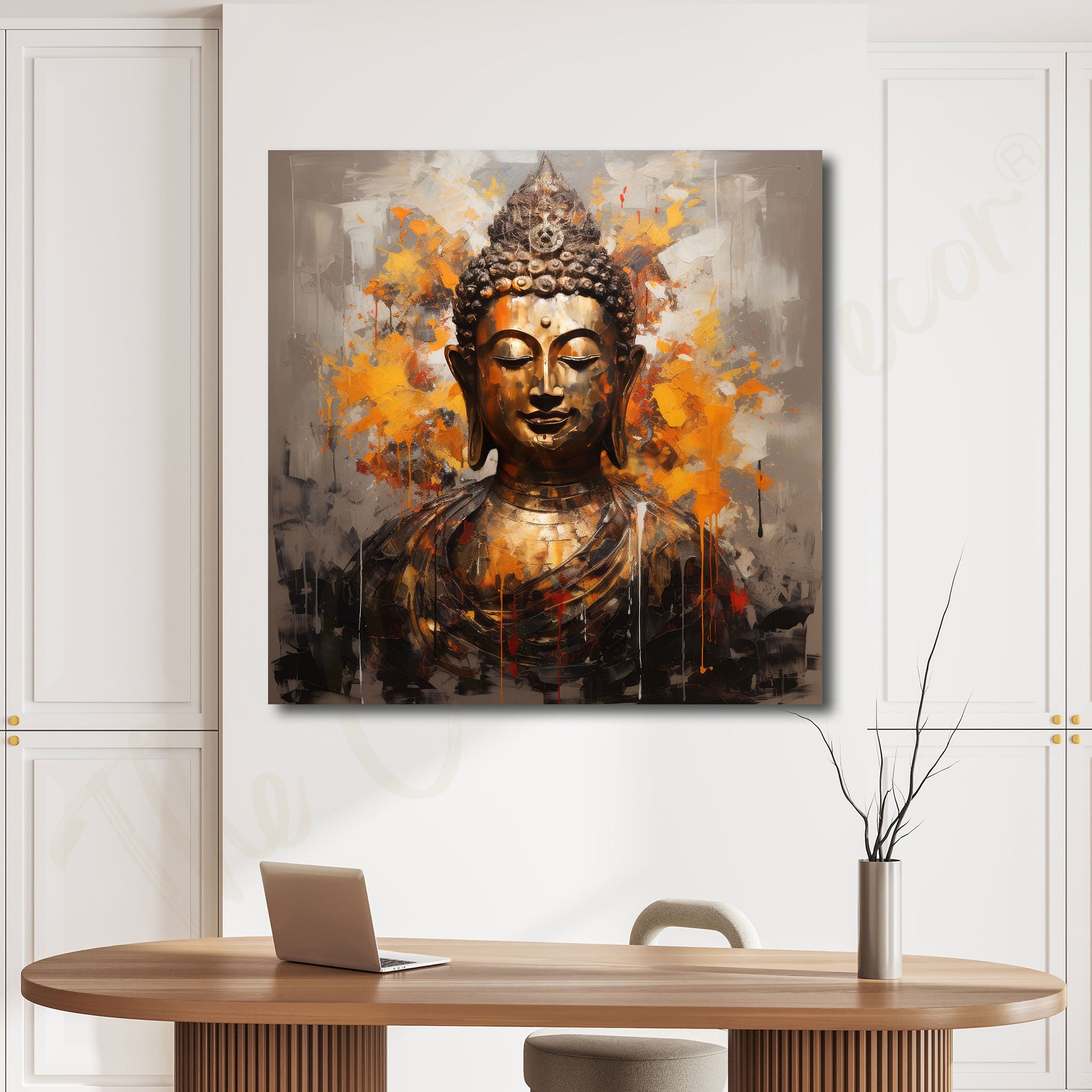 Budhism painting with frame Big Size Wall Art for living room,Bedroom,Drawing room,Hotels
