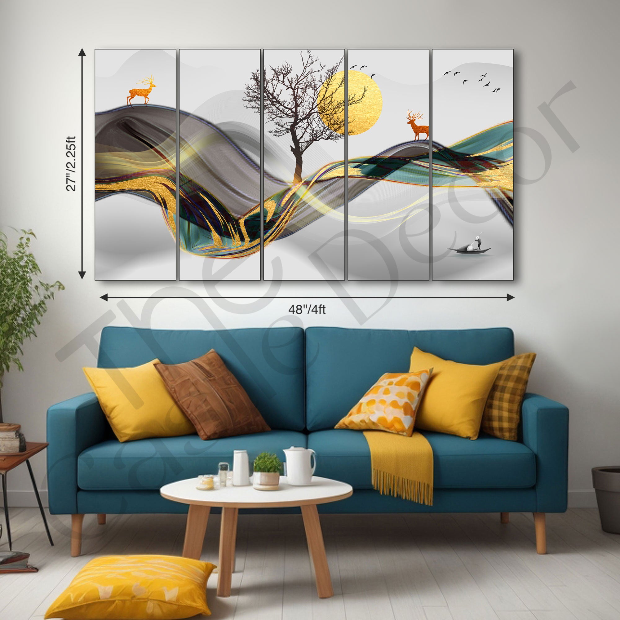 Nature Painting with frame Big Size Wall Art for living room,Bedroom,Drawing room,Hotels