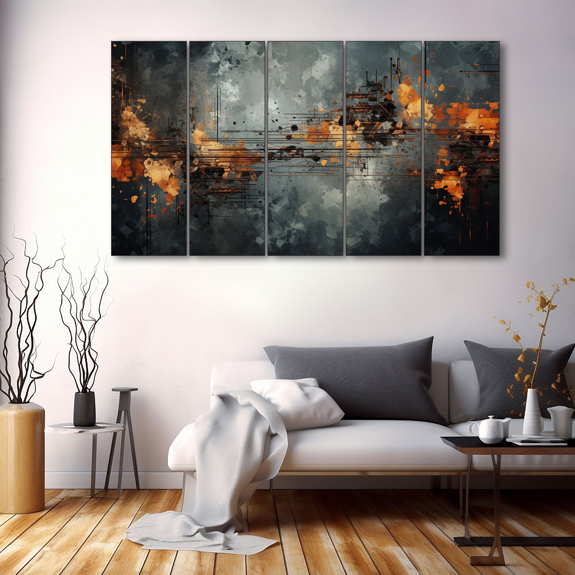 Abstract Painting with frame Big Size Wall Art for living room,Bedroom,Drawing room,Hotels