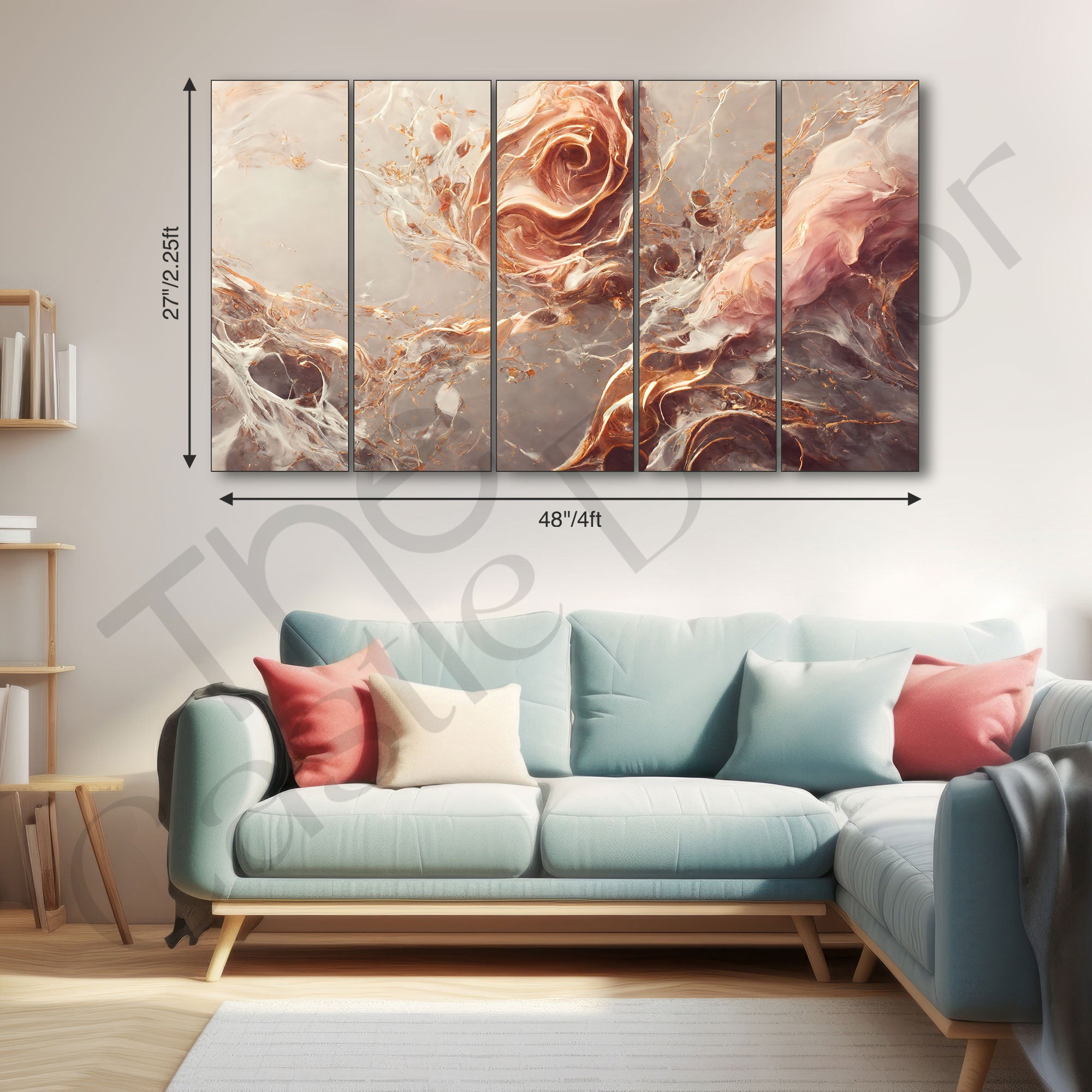 Marble Abstract Painting with frame Big Size Wall Art for living room,Bedroom,Drawing room,Hotels