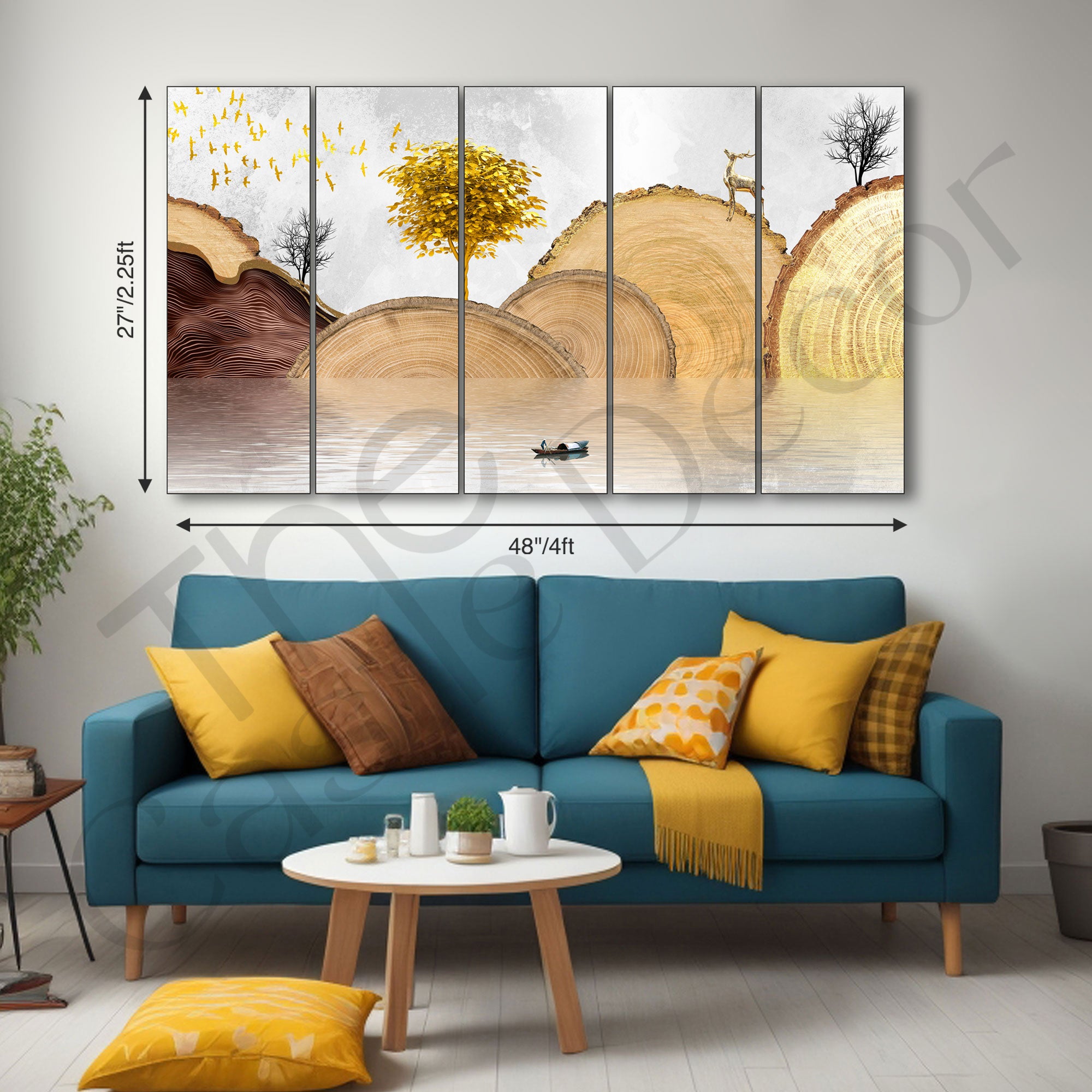 Nature Painting with frame Big Size Wall Art for living room,Bedroom,Drawing room,Hotels