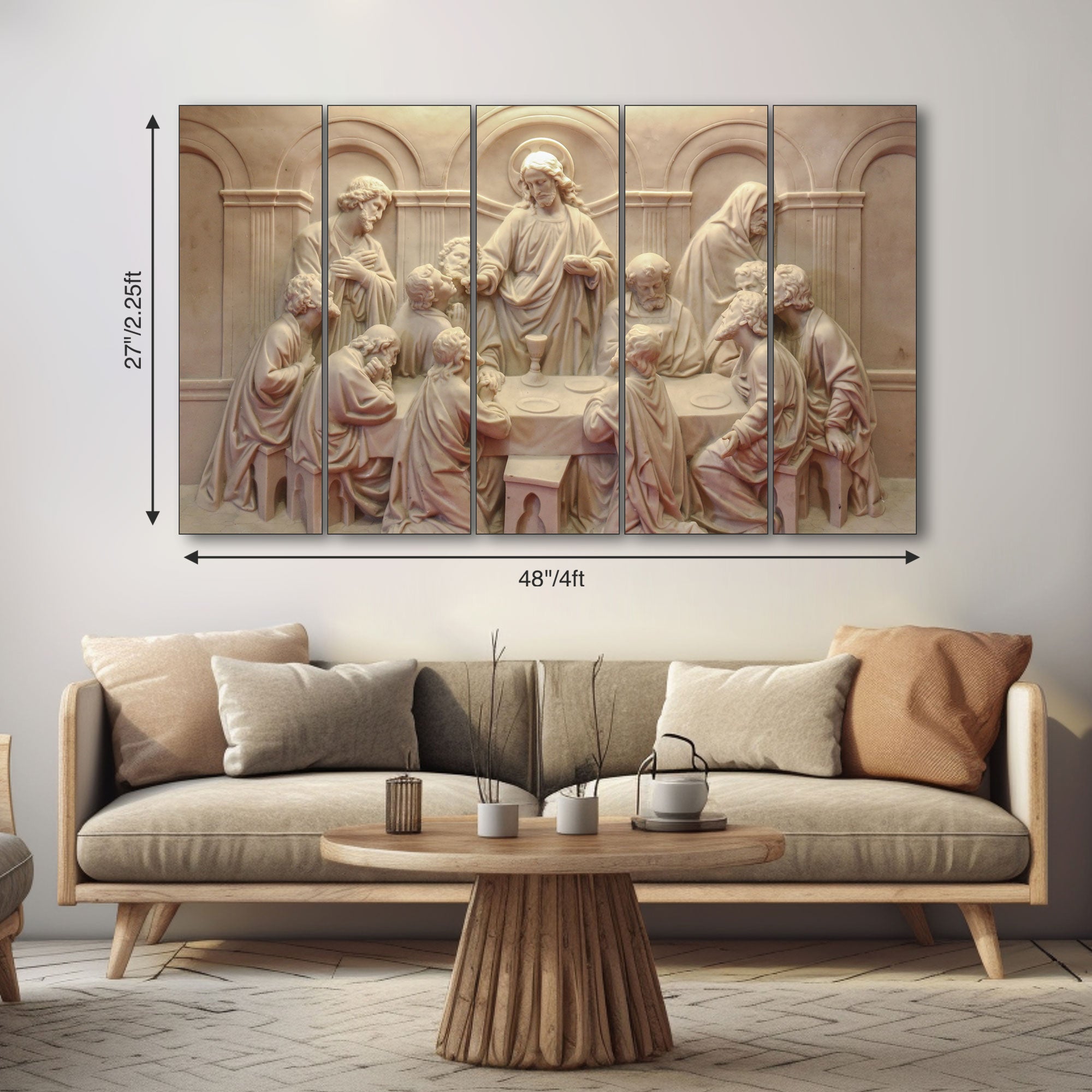 Jesus Painting with frame Big Size Wall Art for living room,Bedroom,Drawing room,Hotels