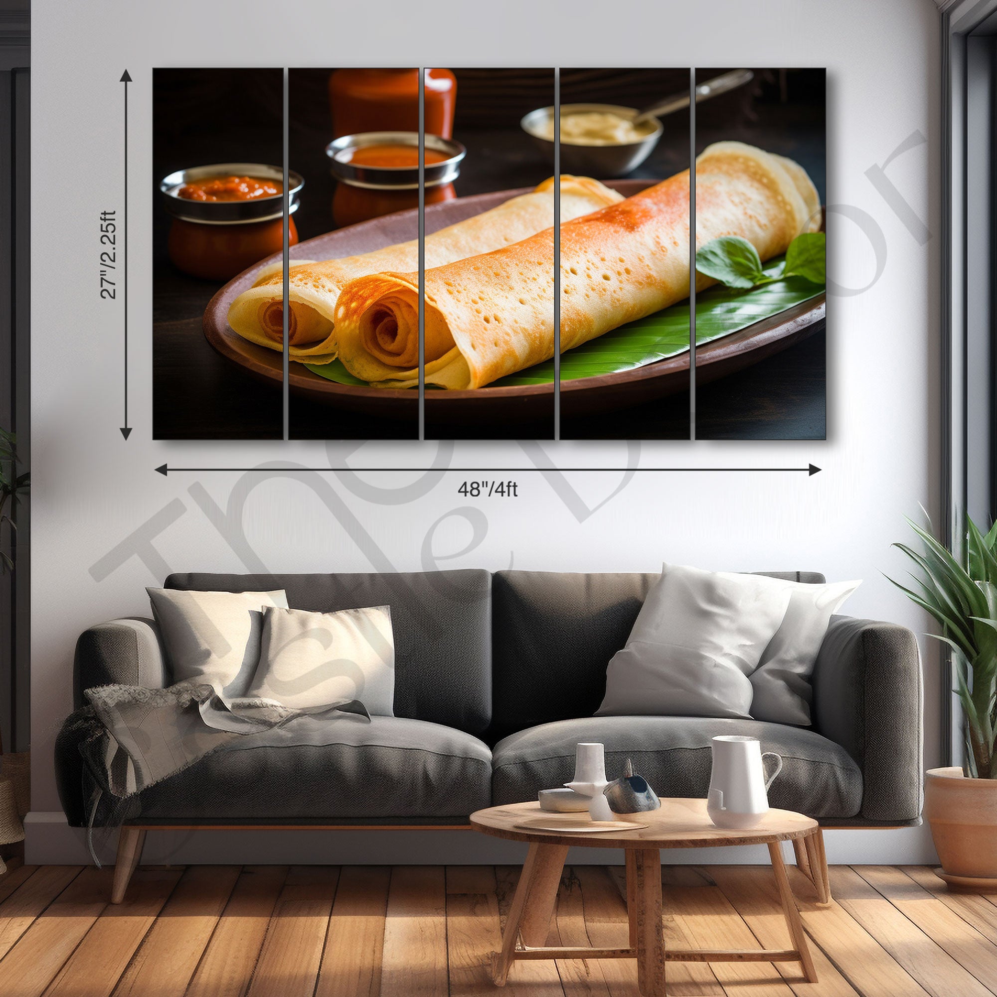 Dosa Painting with frame Big Size Wall Art for living room,Bedroom,Drawing room,Hotels