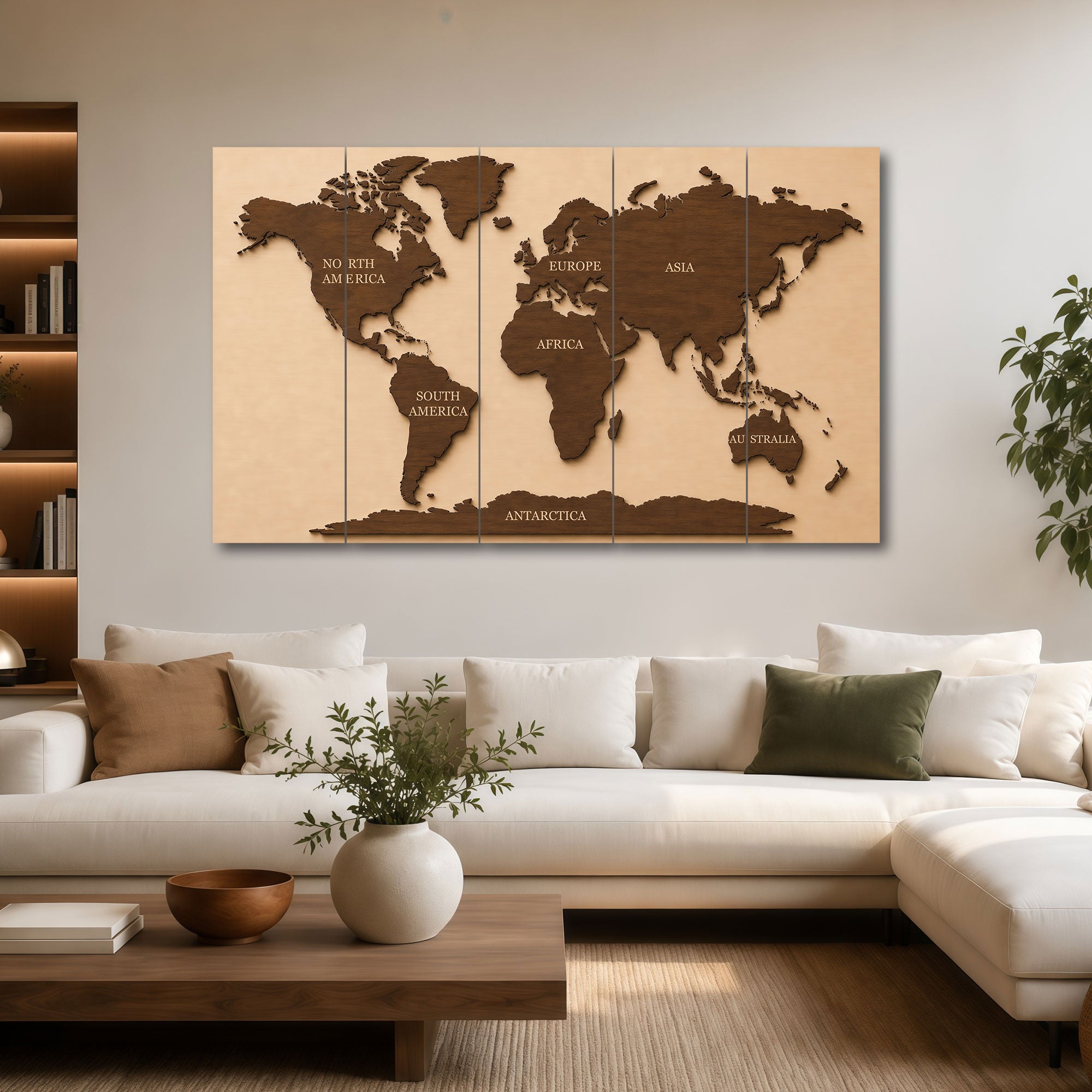 Map Painting with frame Big Size Wall Art for living room,Bedroom,Drawing room,Hotels