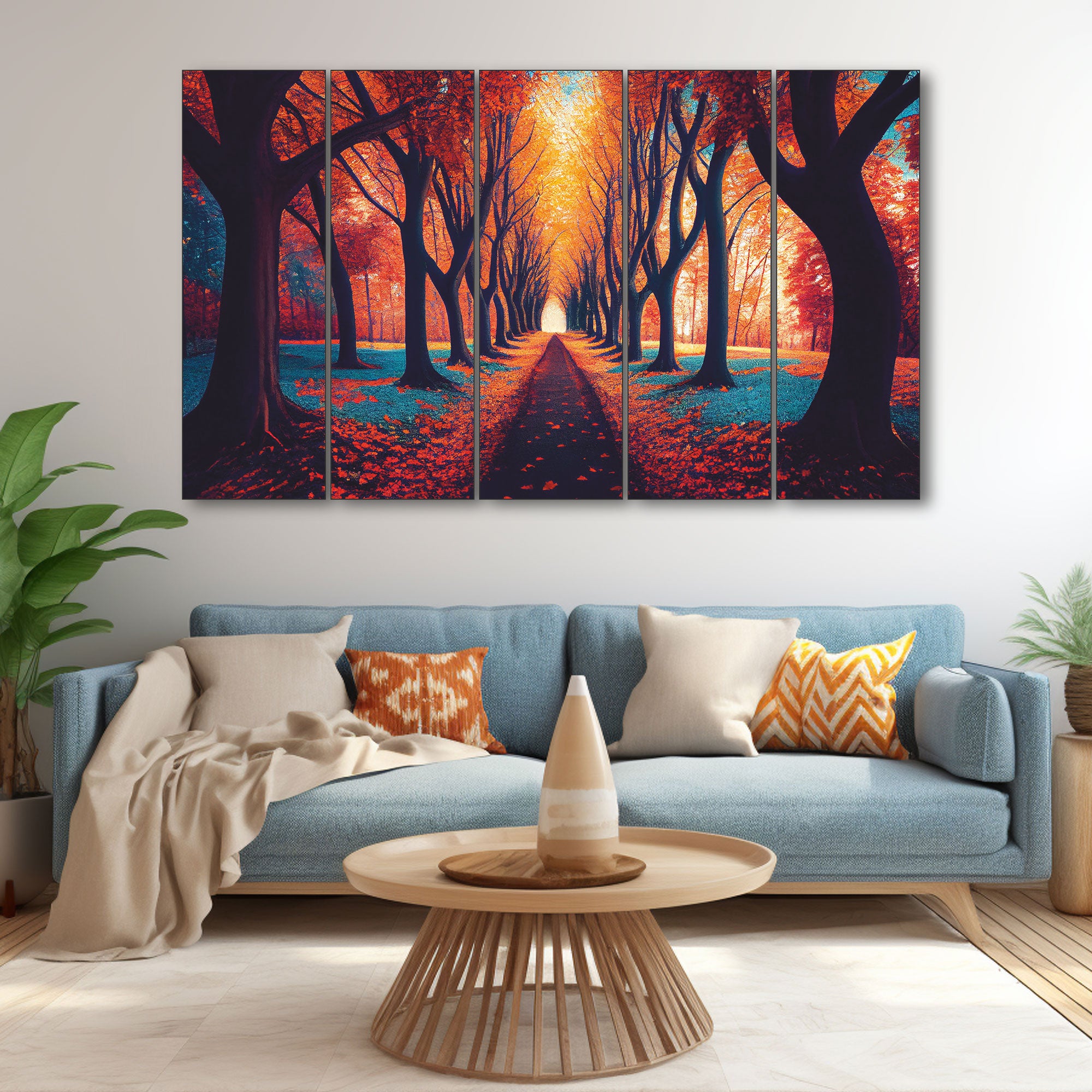 Trees Painting with frame Big Size Wall Art for living room,Bedroom,Drawing room,Hotels