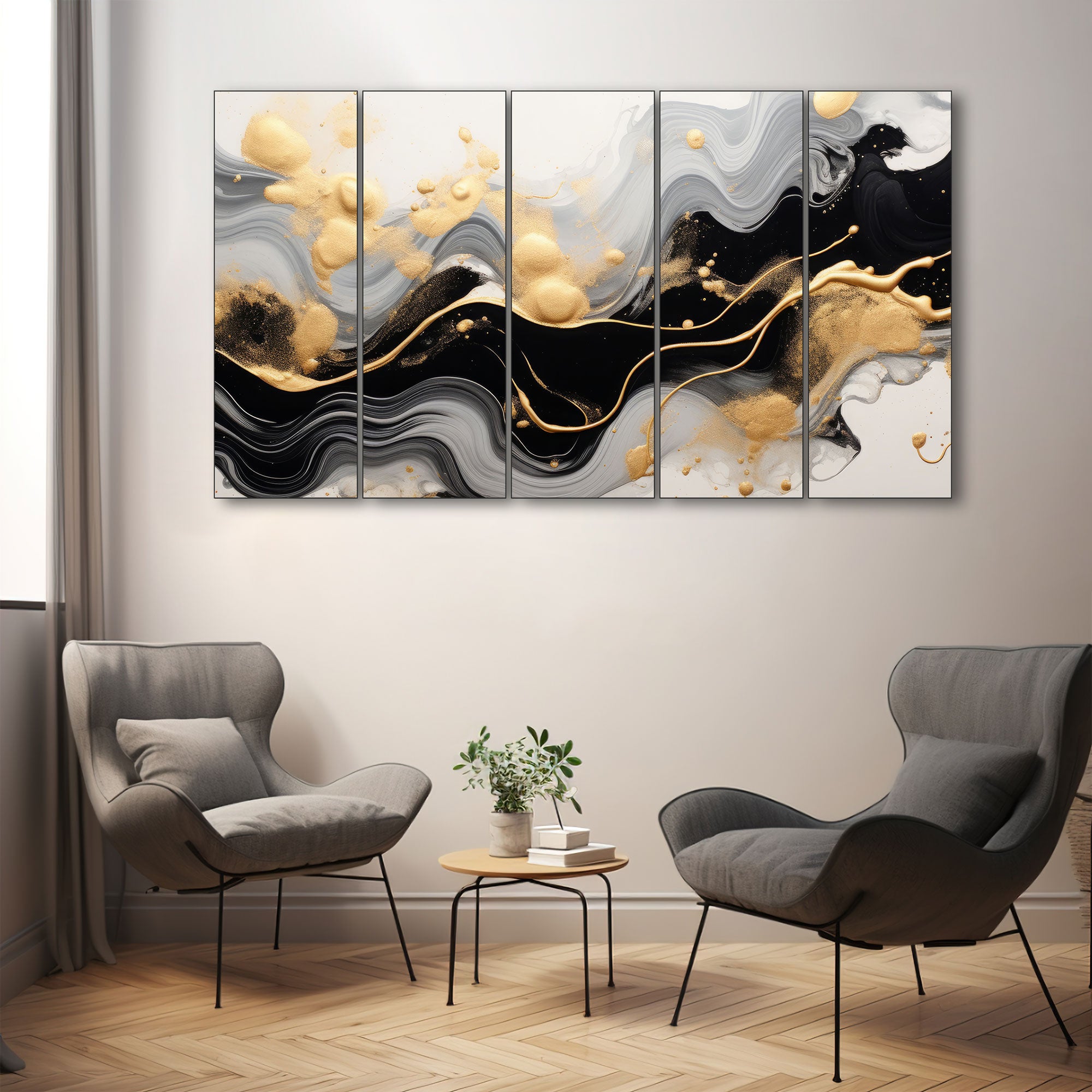 Marble Abstract Painting with frame Big Size Wall Art for living room,Bedroom,Drawing room,Hotels