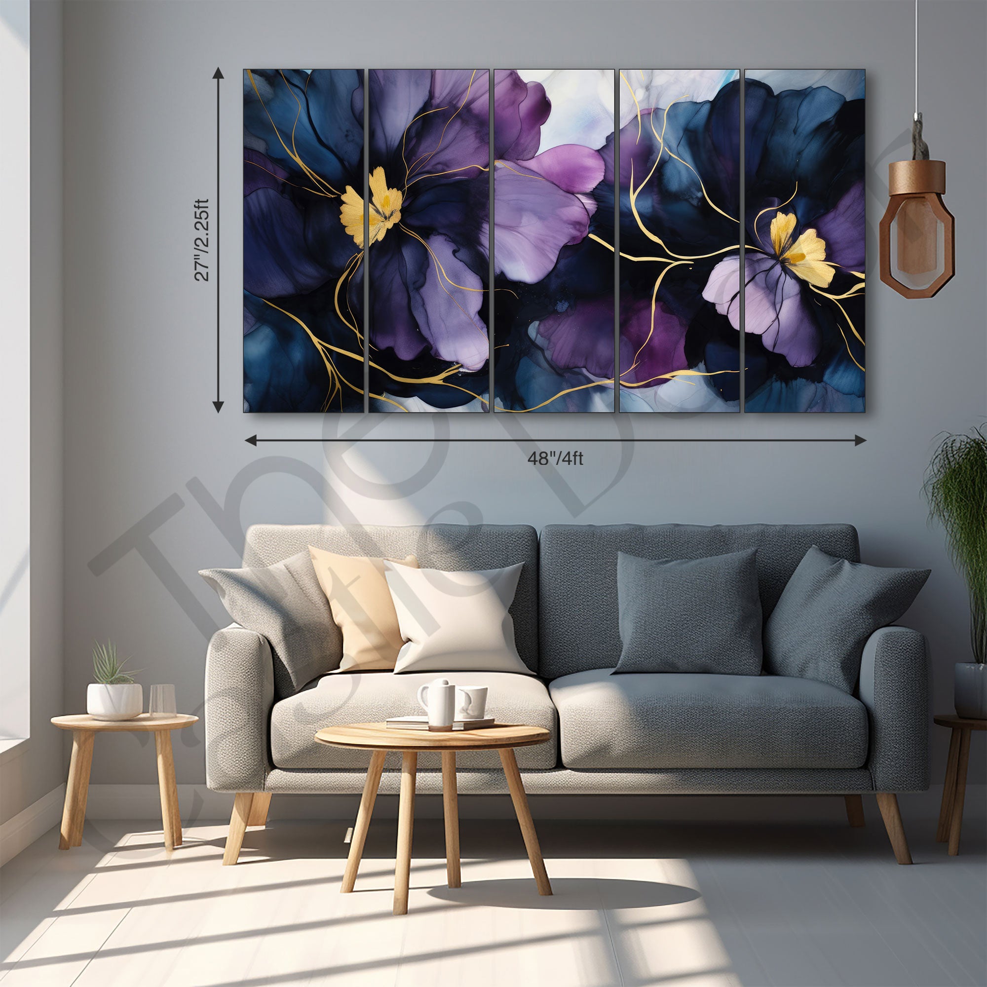 Flower Painting with frame Big Size Wall Art for living room,Bedroom,Drawing room,Hotels