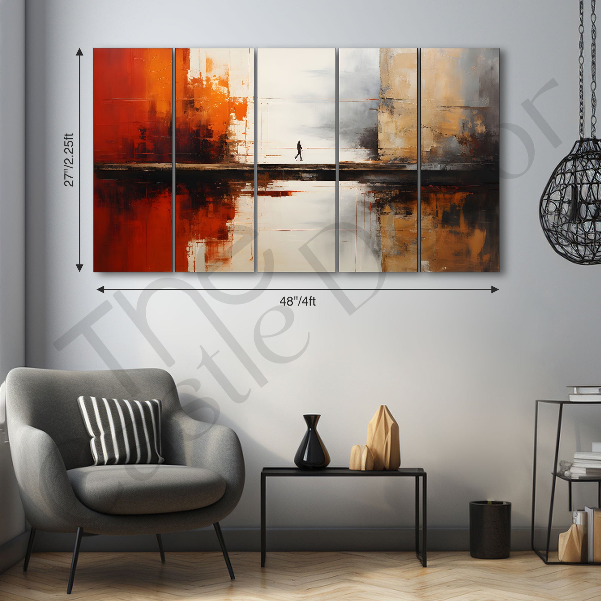 Abstract Painting with frame Big Size Wall Art for living room,Bedroom,Drawing room,Hotels