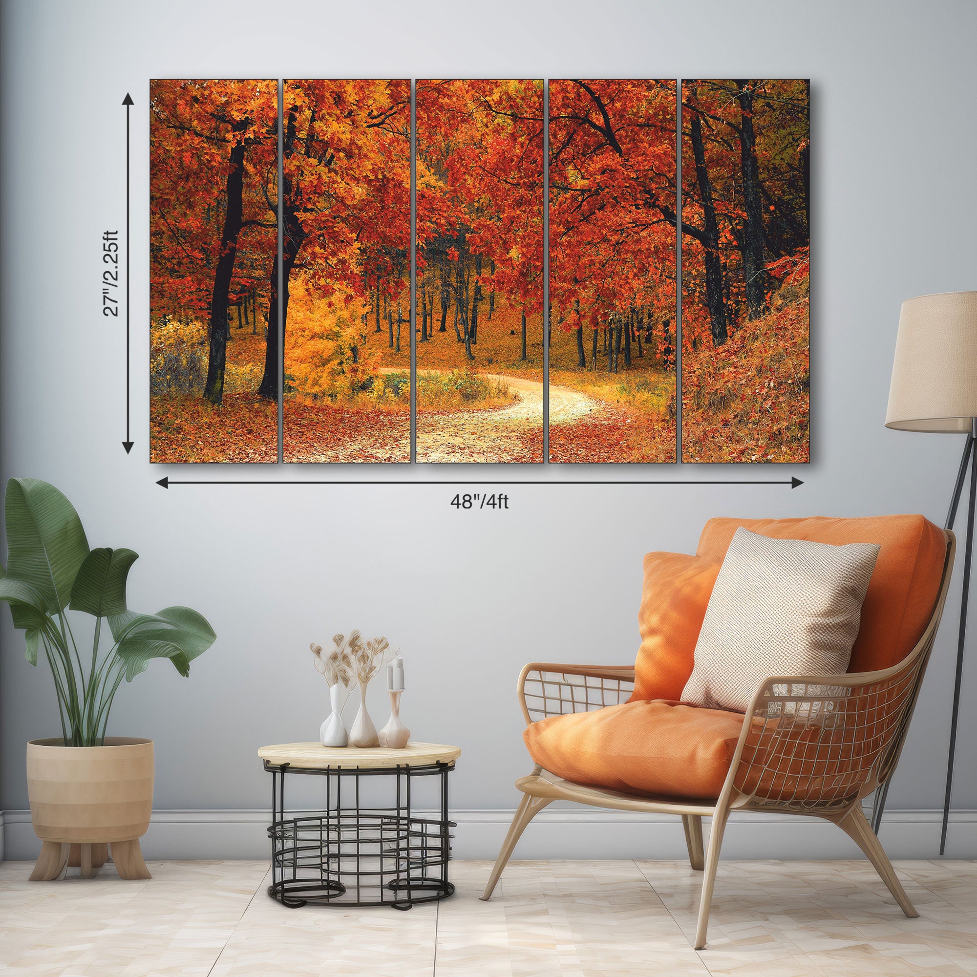 Trees Painting with frame Big Size Wall Art for living room,Bedroom,Drawing room,Hotels