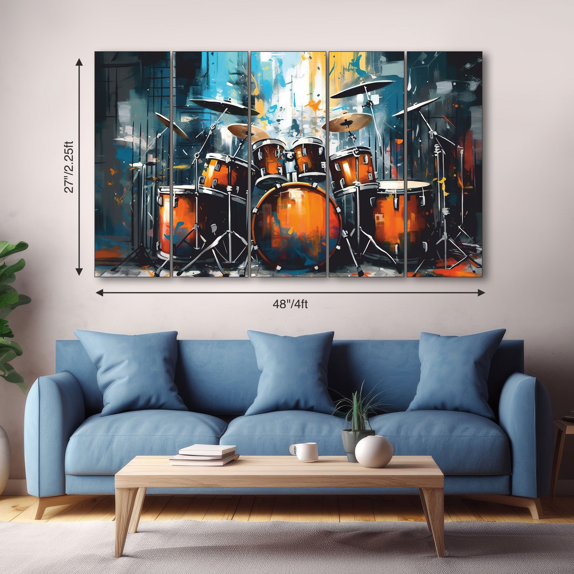 Music Painting with frame Big Size Wall Art for living room,Bedroom,Drawing room,Hotels