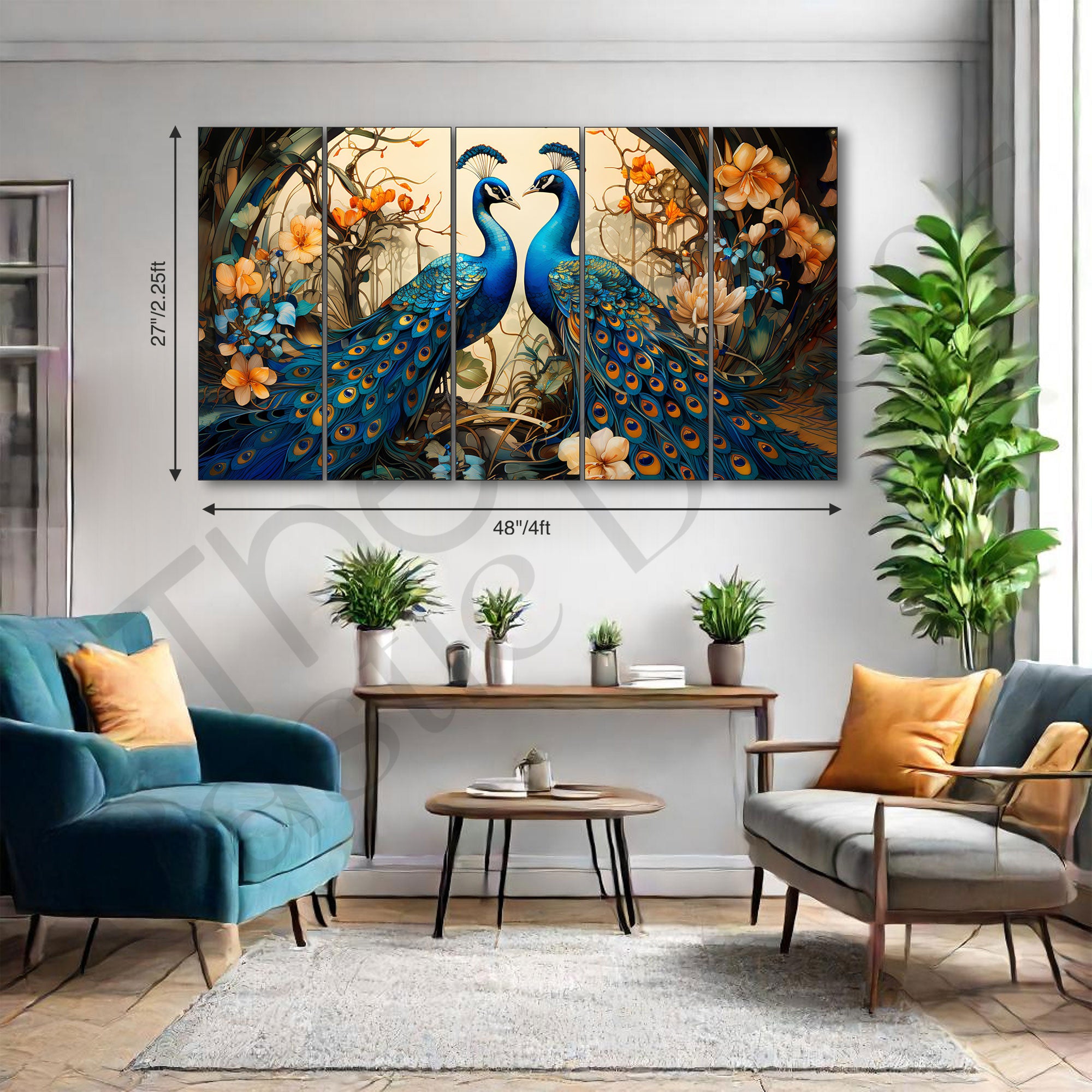 Birds Painting with frame Big Size Wall Art for living room,Bedroom,Drawing room,Hotels