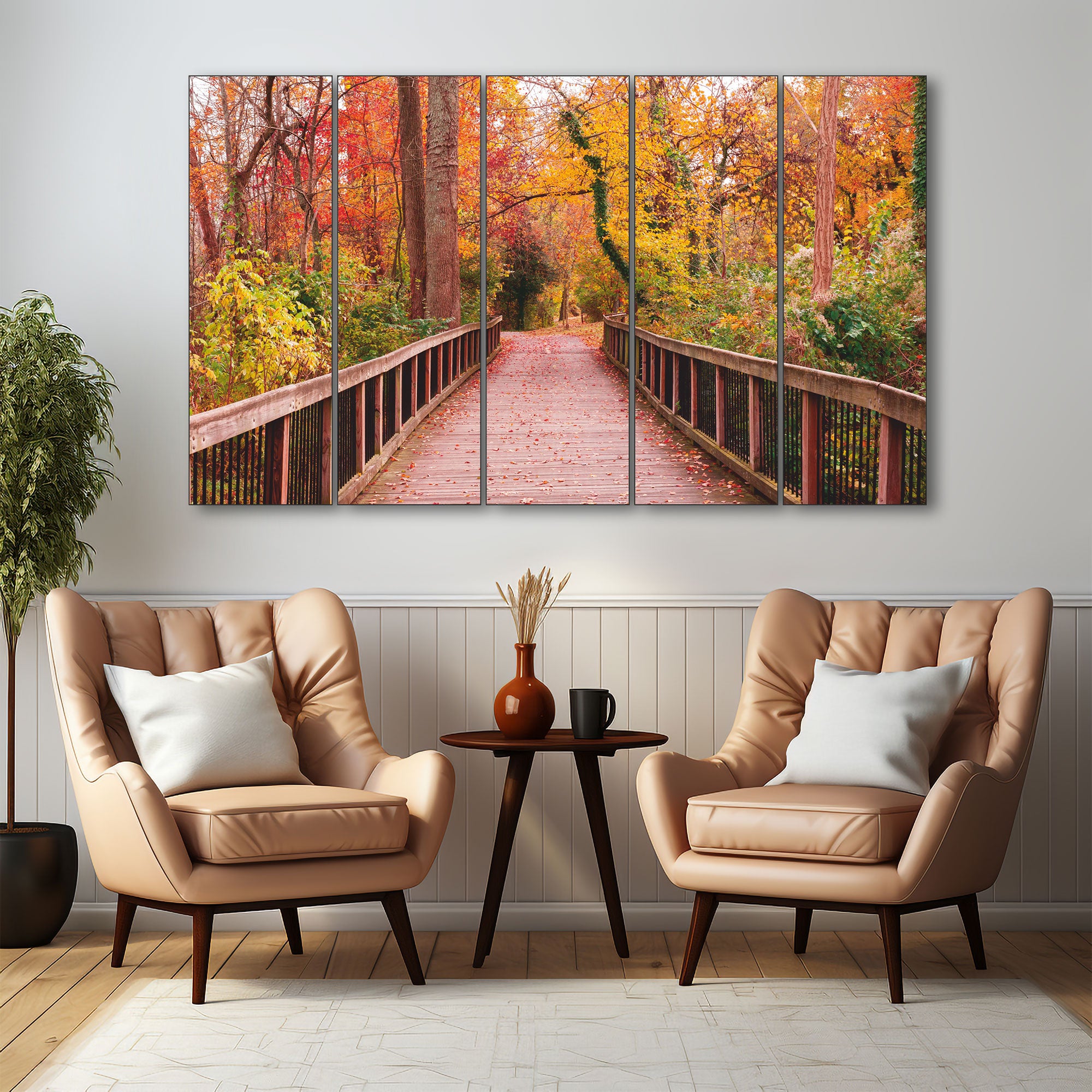 Trees Painting with frame Big Size Wall Art for living room,Bedroom,Drawing room,Hotels