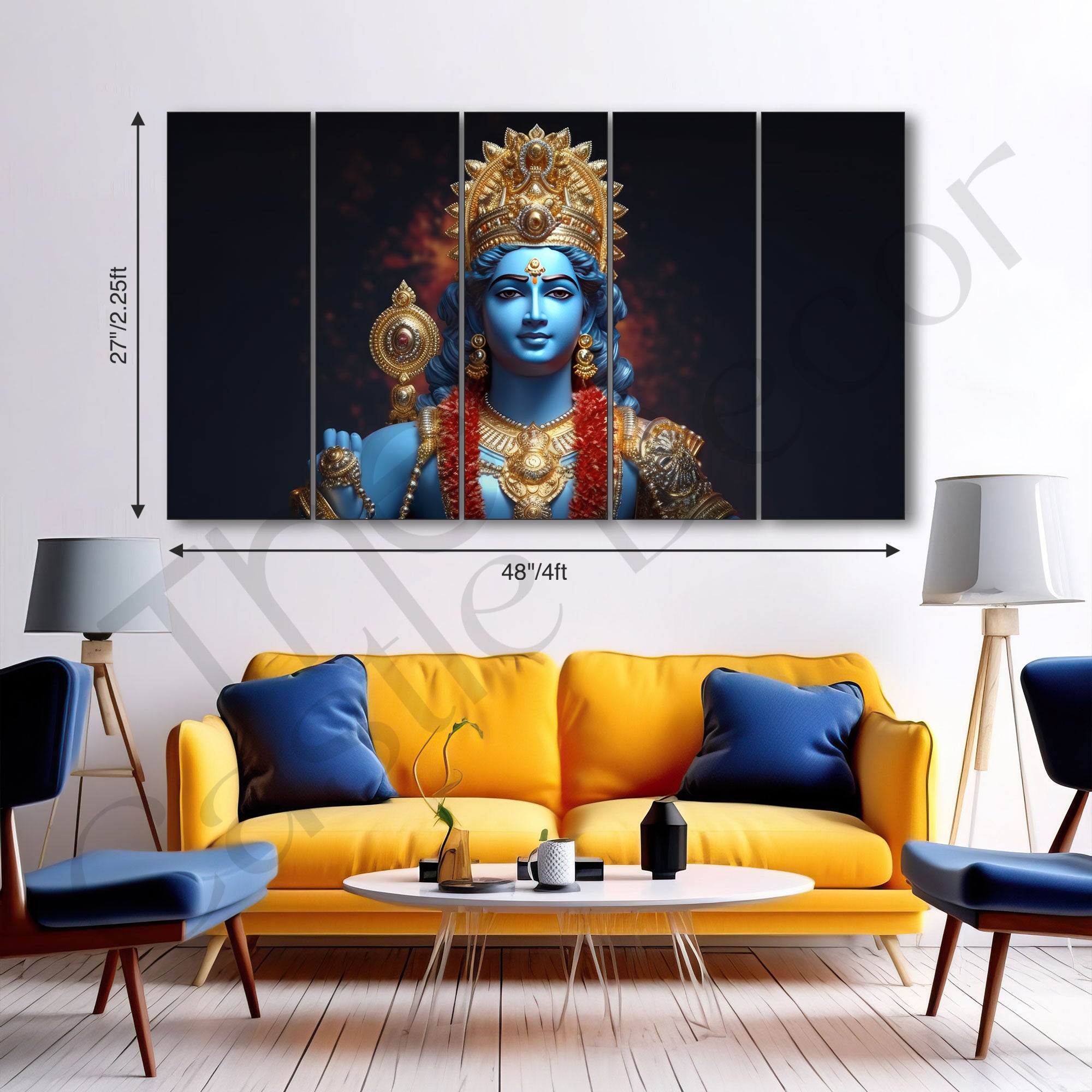 Ram Ji Painting with frame Big Size Wall Art for living room,Bedroom,Drawing room,Hotels