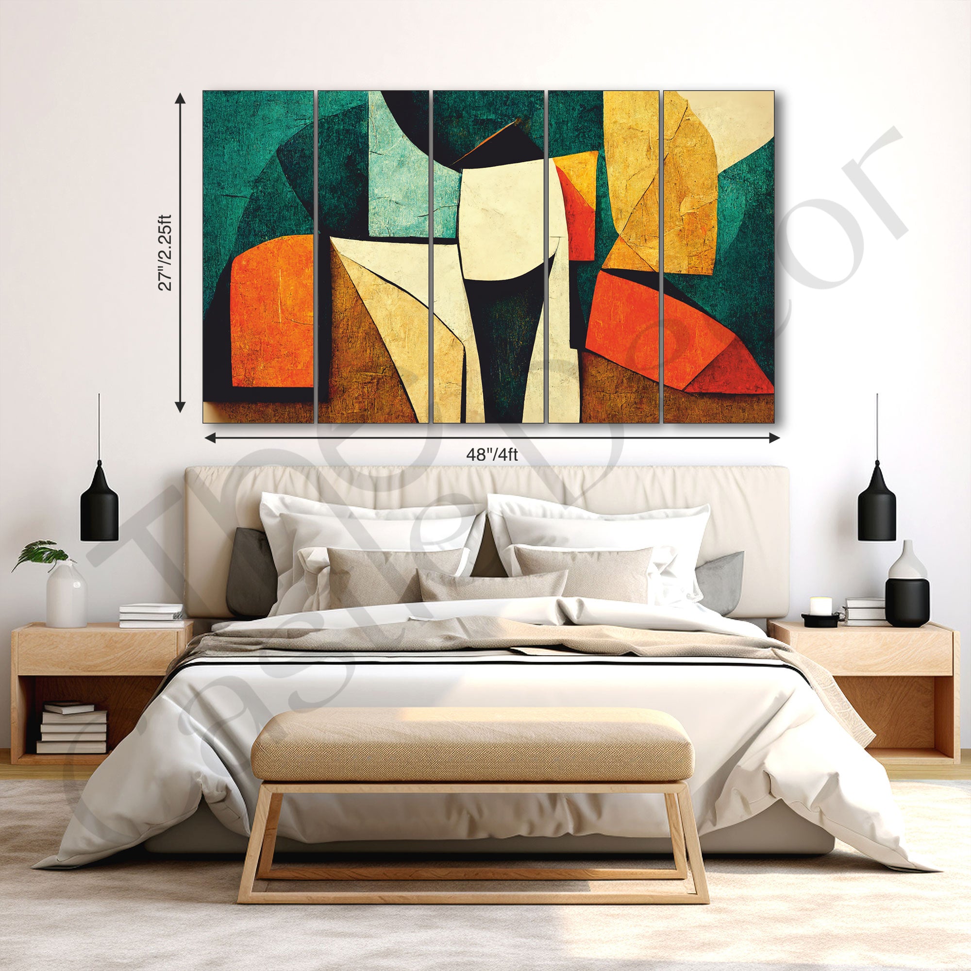 Abstract Art Painting with frame Big Size Wall Art for living room,Bedroom,Drawing room,Hotels