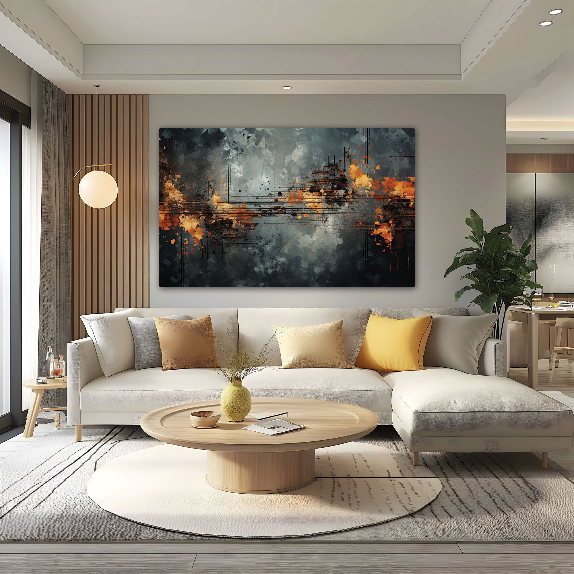 Abstract Canvas painting with frame Big Size Wall Art for living room,Bedroom,Drawing room,Hotels