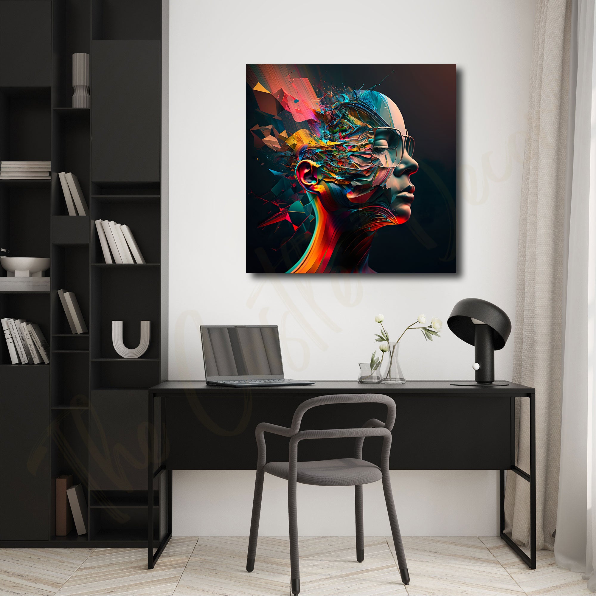 Woman face painting with frame Big Size Wall Art for living room,Bedroom,Drawing room,Hotels