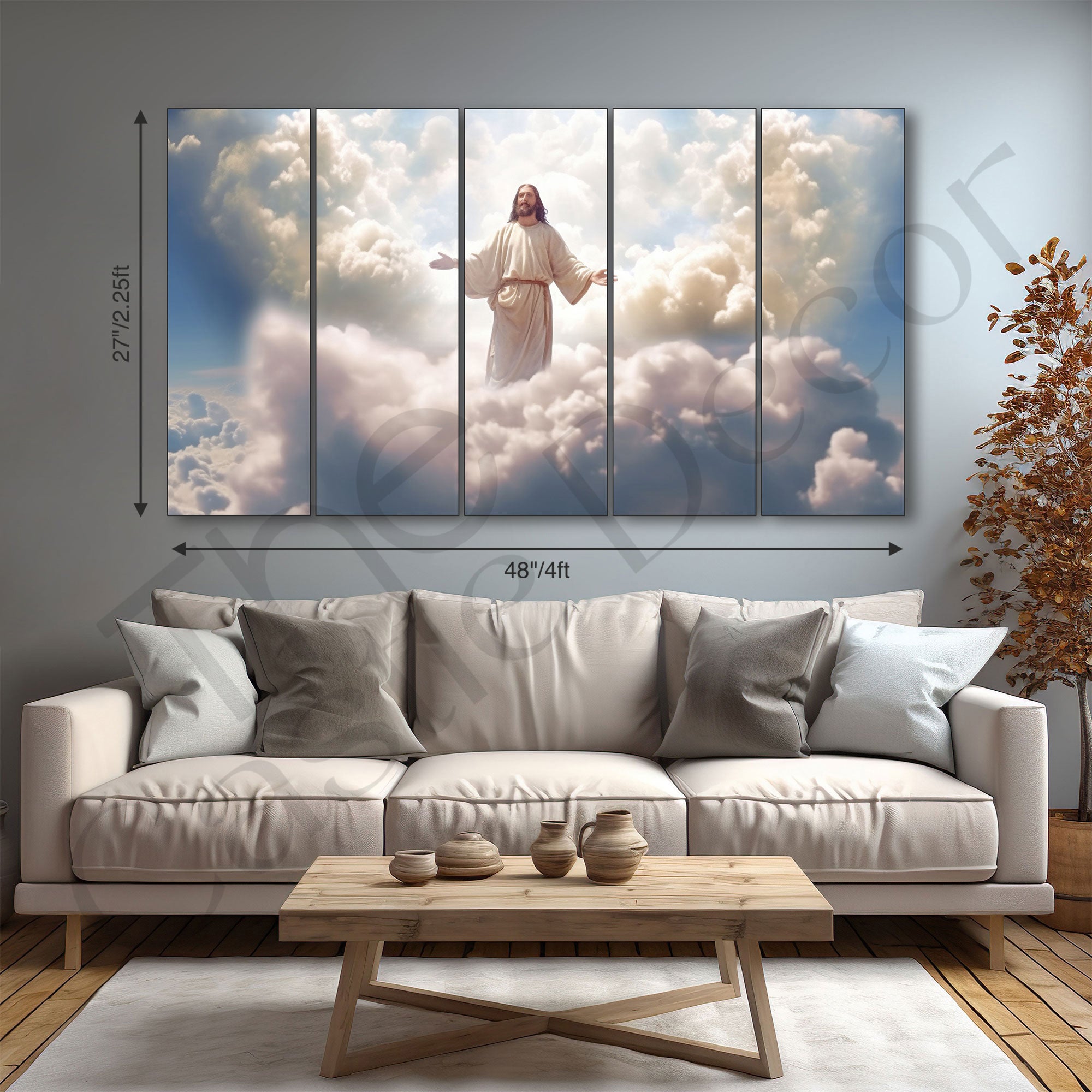 Jesus Painting with frame Big Size Wall Art for living room,Bedroom,Drawing room,Hotels