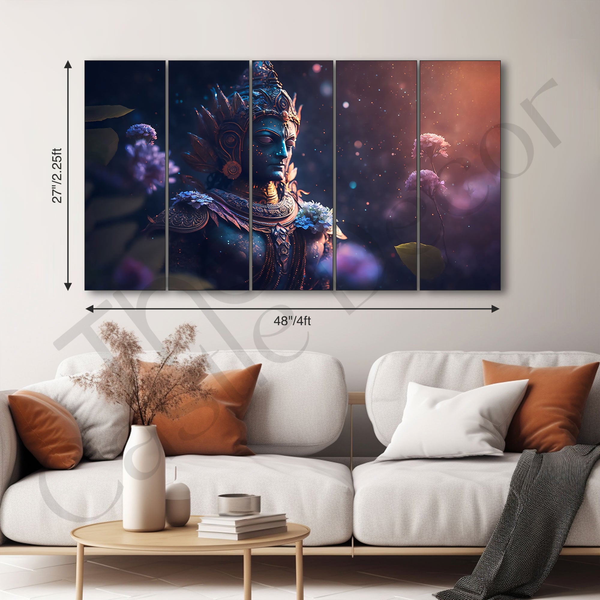 Lord Shiva Painting with frame Big Size Wall Art for living room,Bedroom,Drawing room,Hotels
