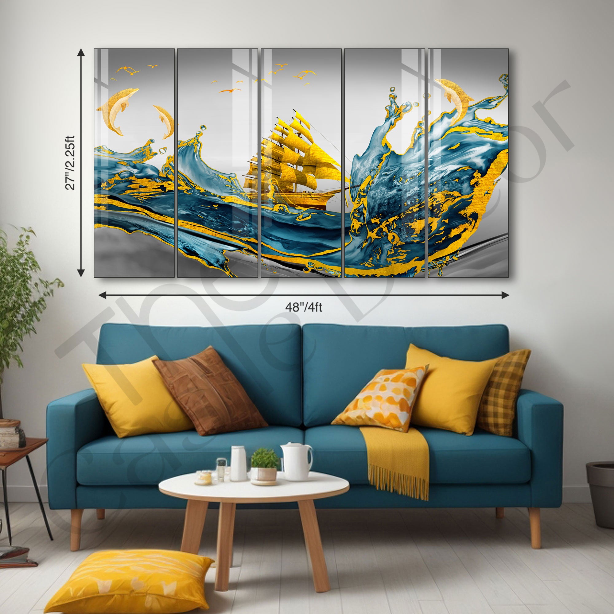 Nature Painting with frame Big Size Wall Art for living room,Bedroom,Drawing room,Hotels