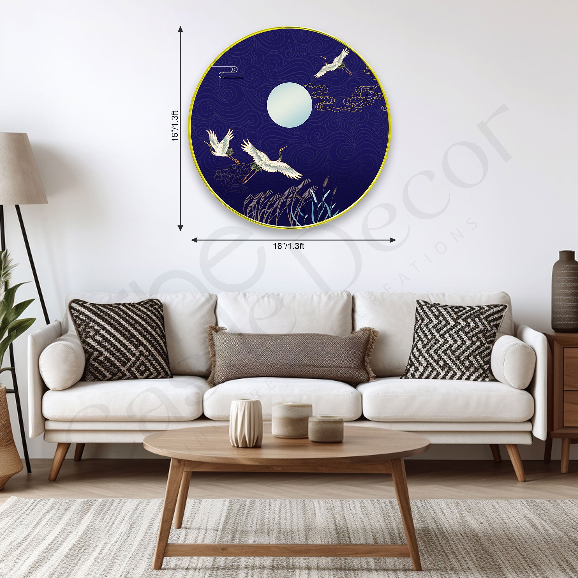 Birds Sparkle Wooden Wall Plate for Home Decoration Art-32