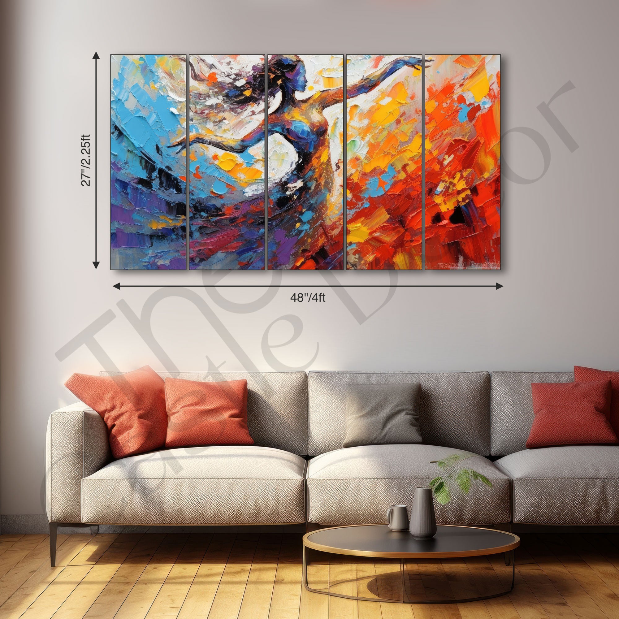 Dance Painting with frame Big Size Wall Art for living room,Bedroom,Drawing room,Hotels