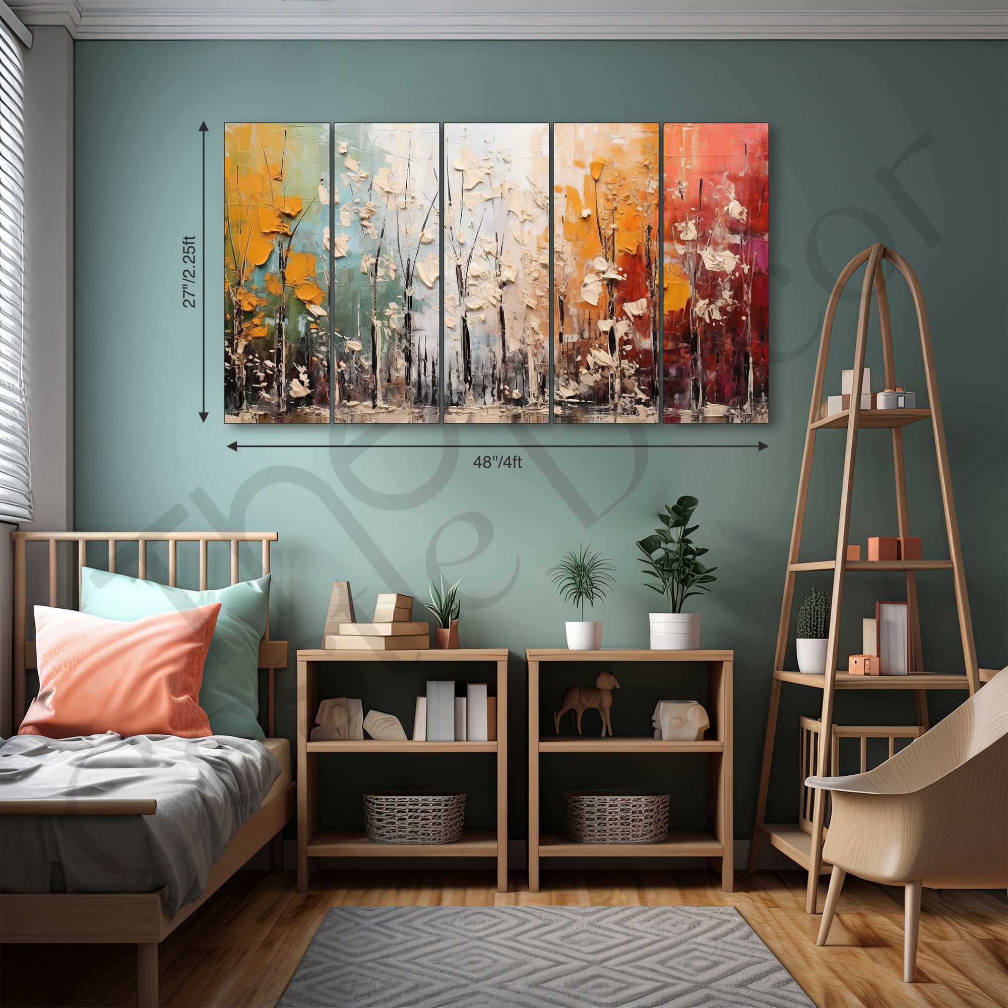 Abstract Painting with frame Big Size Wall Art for living room,Bedroom,Drawing room,Hotels