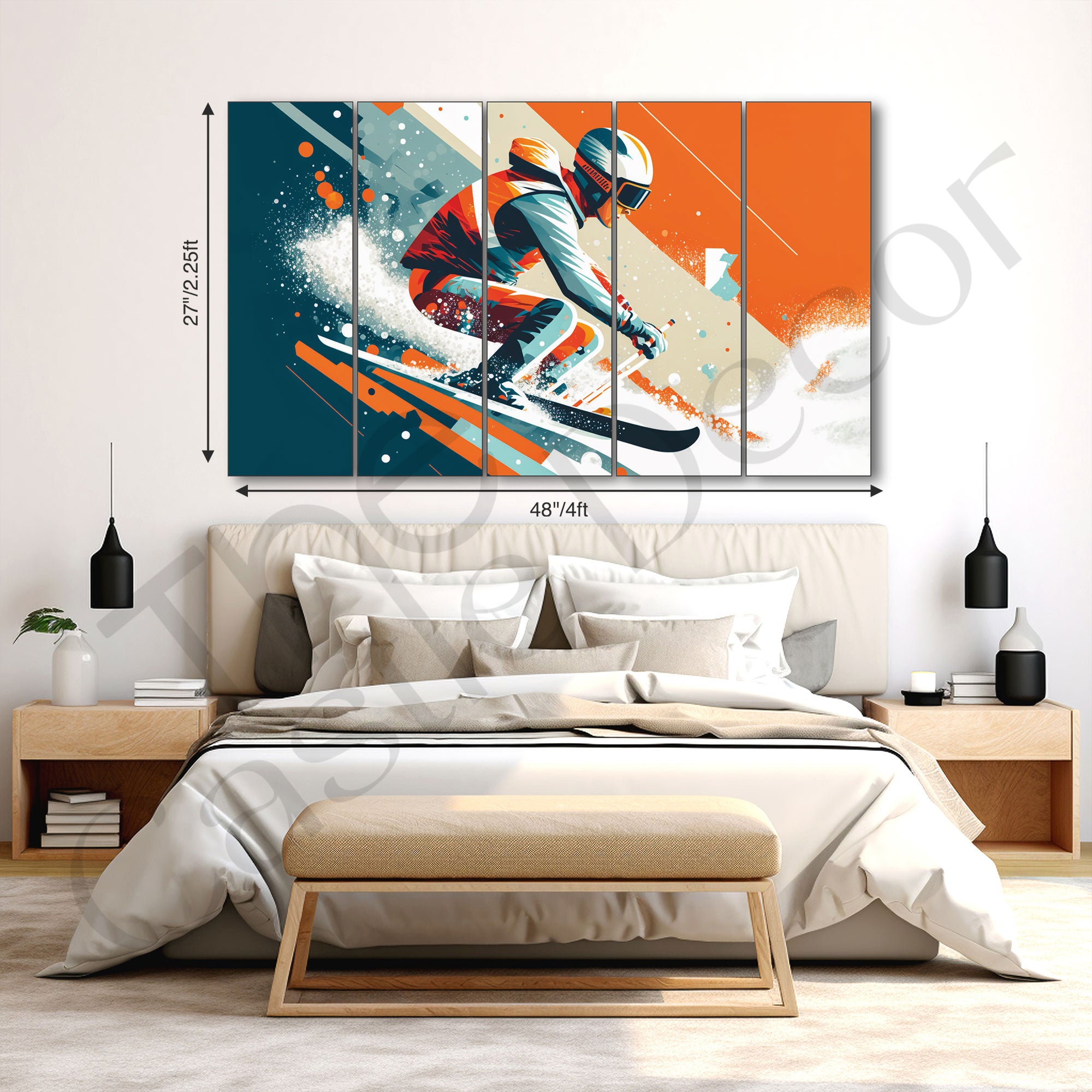 Sports Painting with frame Big Size Wall Art for living room,Bedroom,Drawing room,Hotels