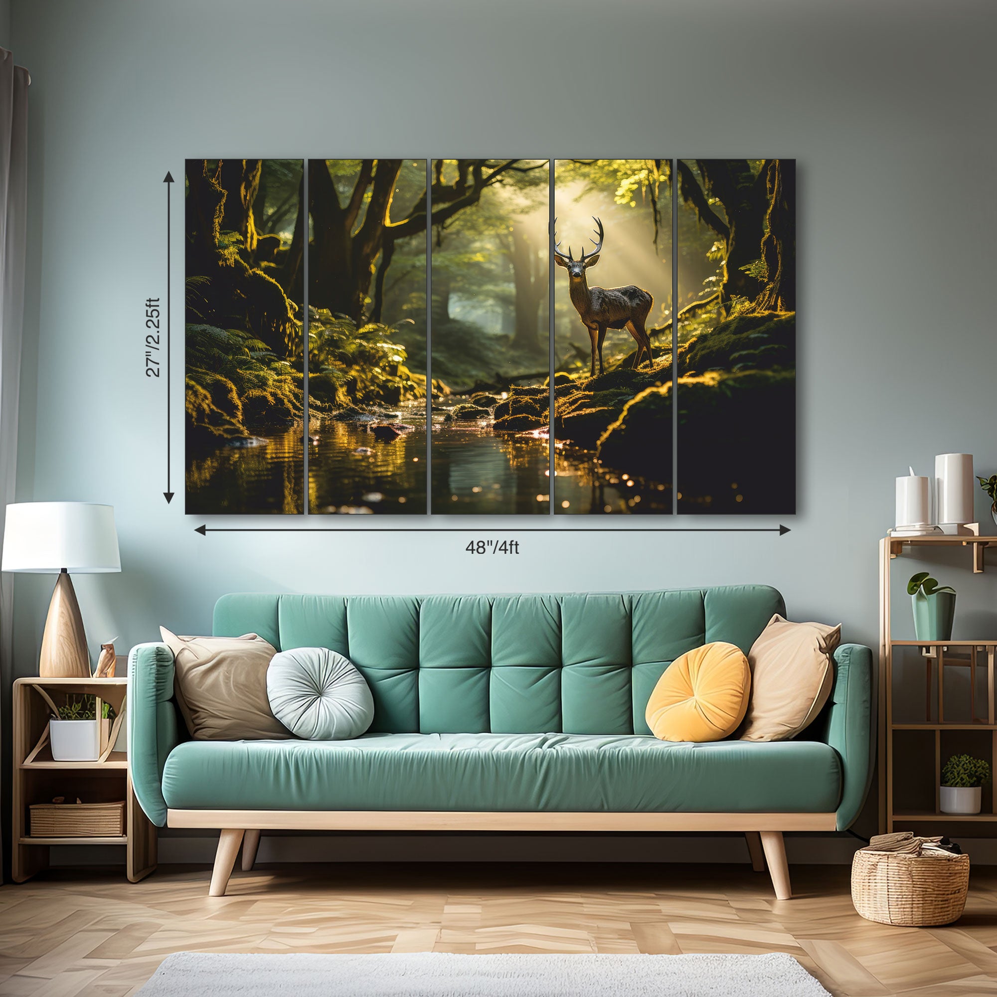 Abstract Painting with frame Big Size Wall Art for living room,Bedroom,Drawing room,Hotels
