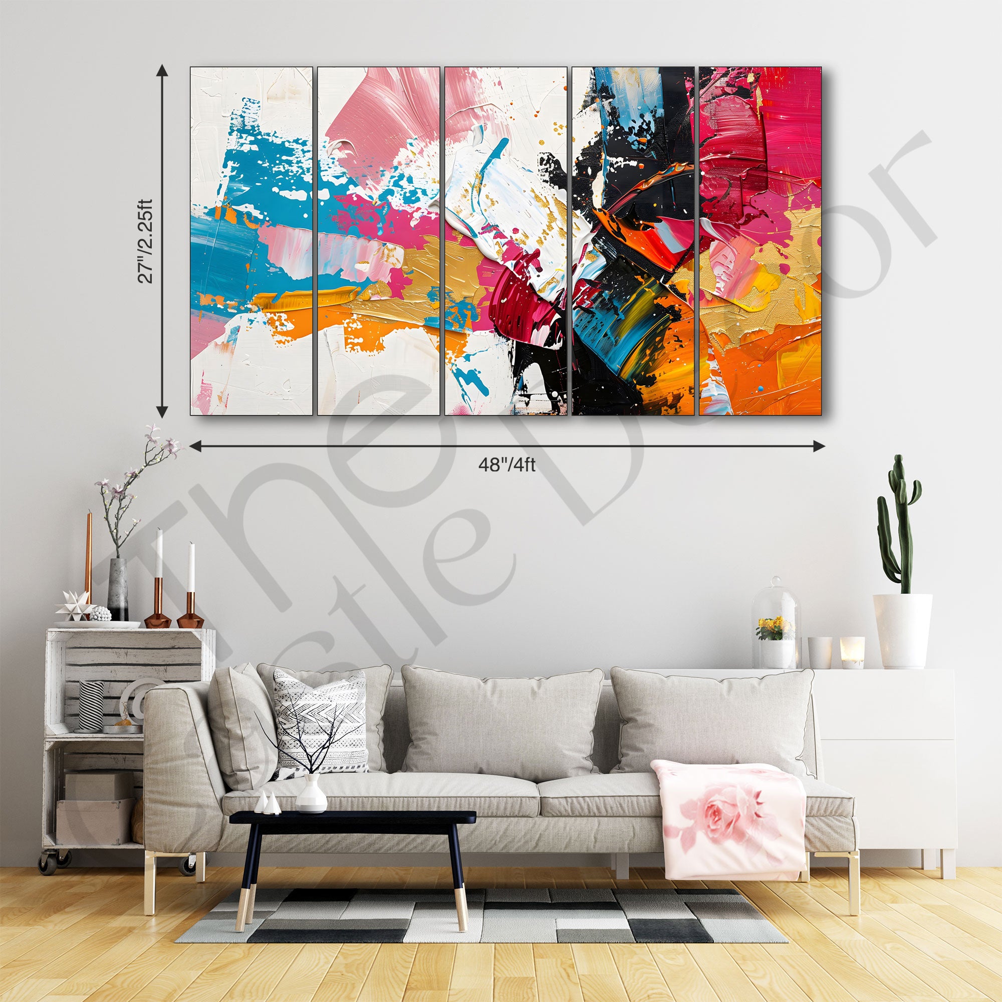 Abstract Art Painting with frame Big Size Wall Art for living room,Bedroom,Drawing room,Hotels