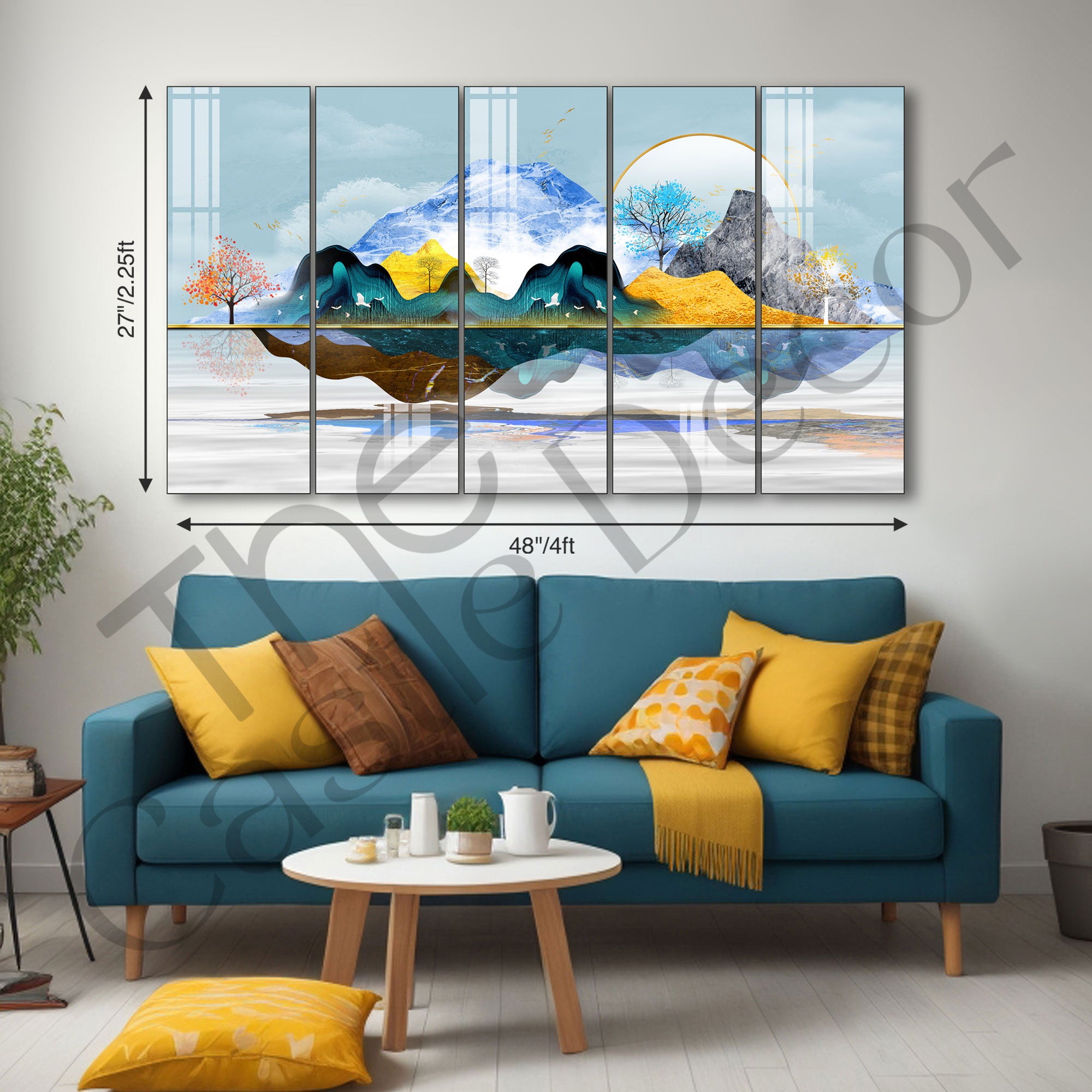 Nature Painting with frame Big Size Wall Art for living room,Bedroom,Drawing room,Hotels