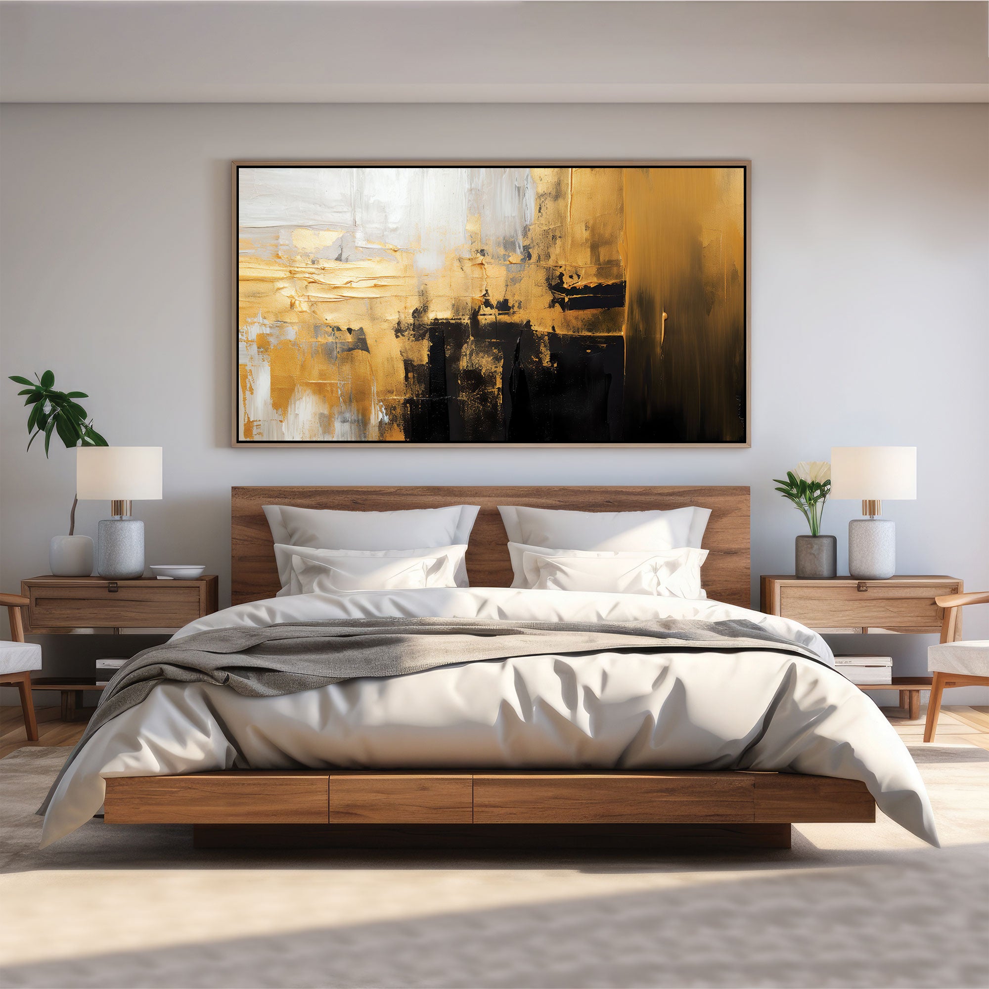 Abstract Canvas painting with frame Big Size Wall Art for living room,Bedroom,Drawing room,Hotels