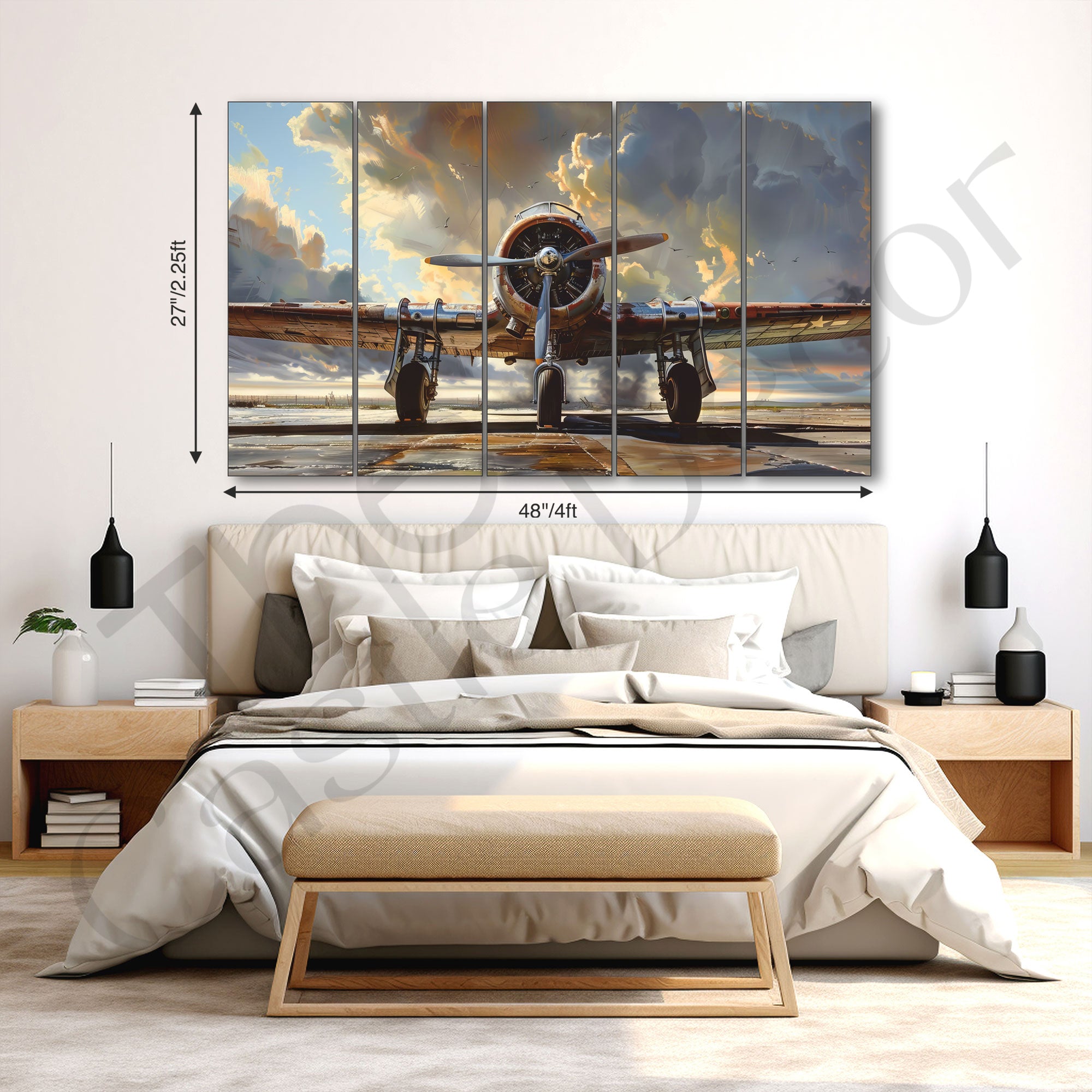 Aviation Painting with frame Big Size Wall Art for living room,Bedroom,Drawing room,Hotels