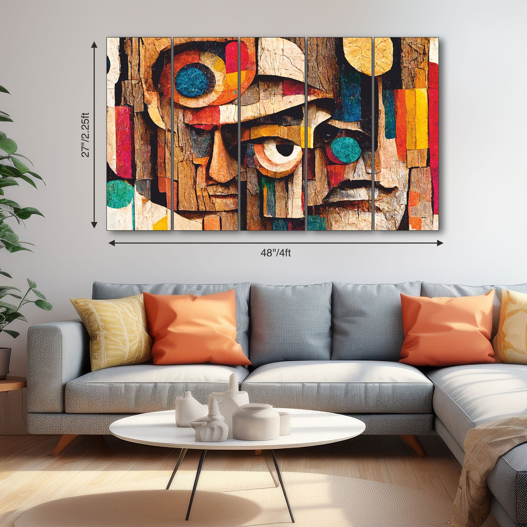 Abstract Painting with frame Big Size Wall Art for living room,Bedroom,Drawing room,Hotels