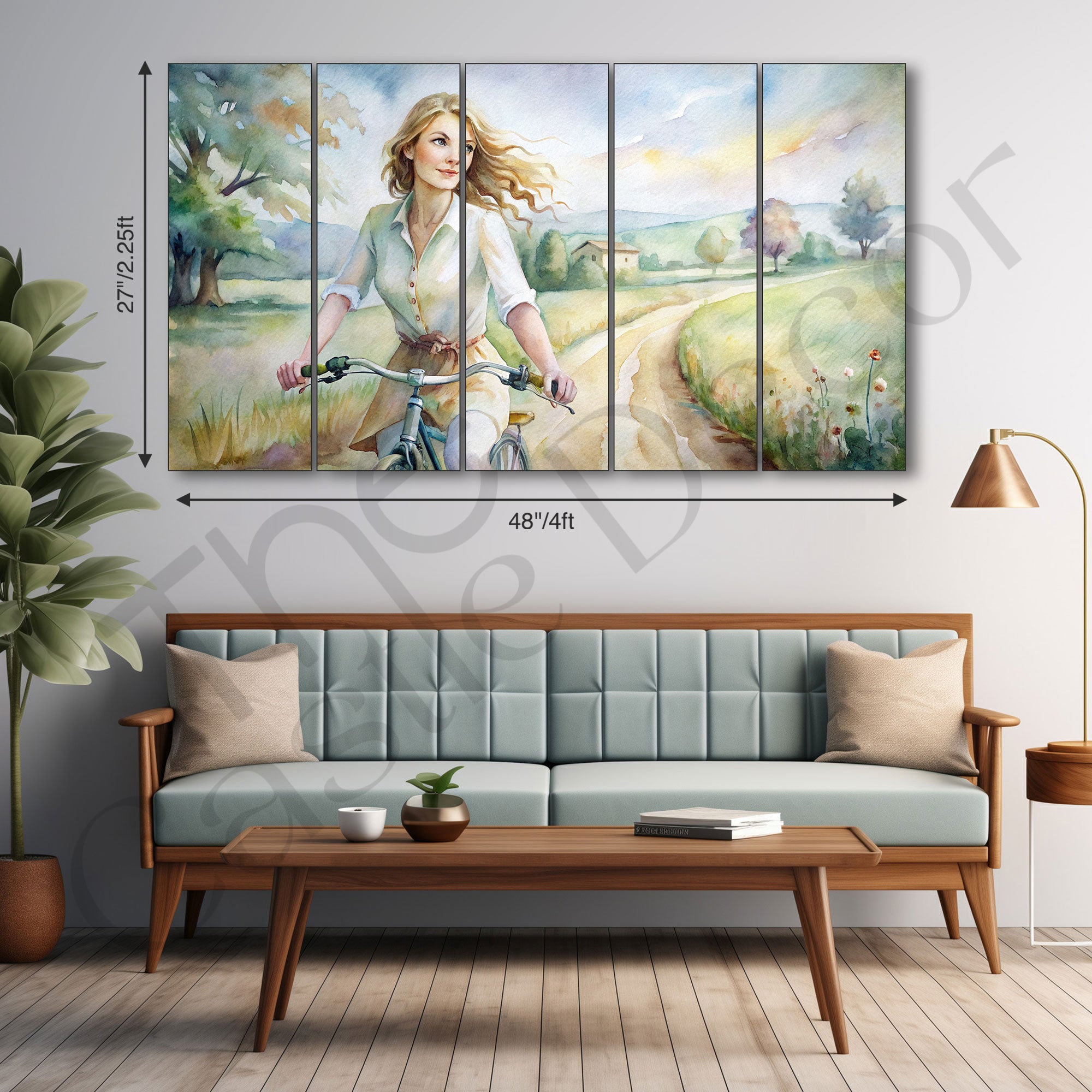 Woman Abstract Painting with frame Big Size Wall Art for living room,Bedroom,Drawing room,Hotels