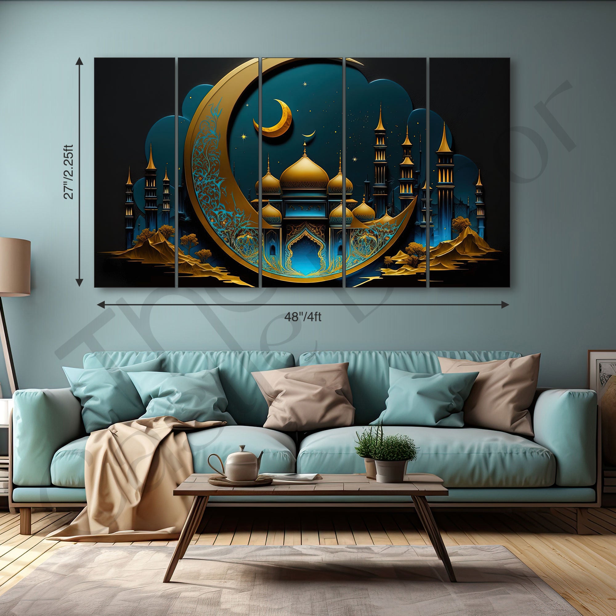Islamic Painting with frame Big Size Wall Art for living room,Bedroom,Drawing room,Hotels
