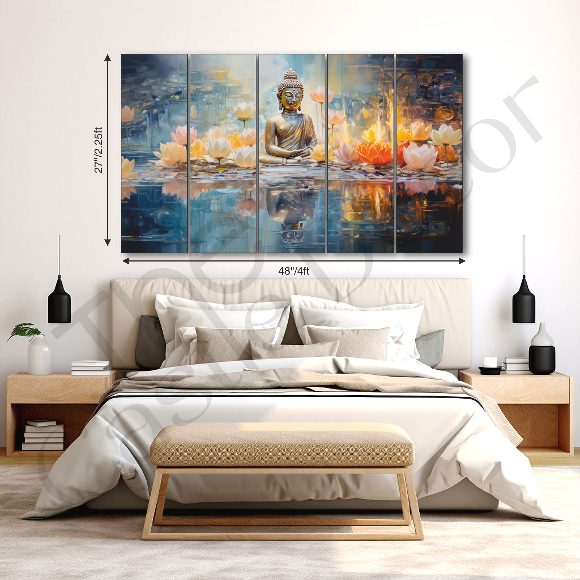 Japanese Painting with frame Big Size Wall Art for living room,Bedroom,Drawing room,Hotels