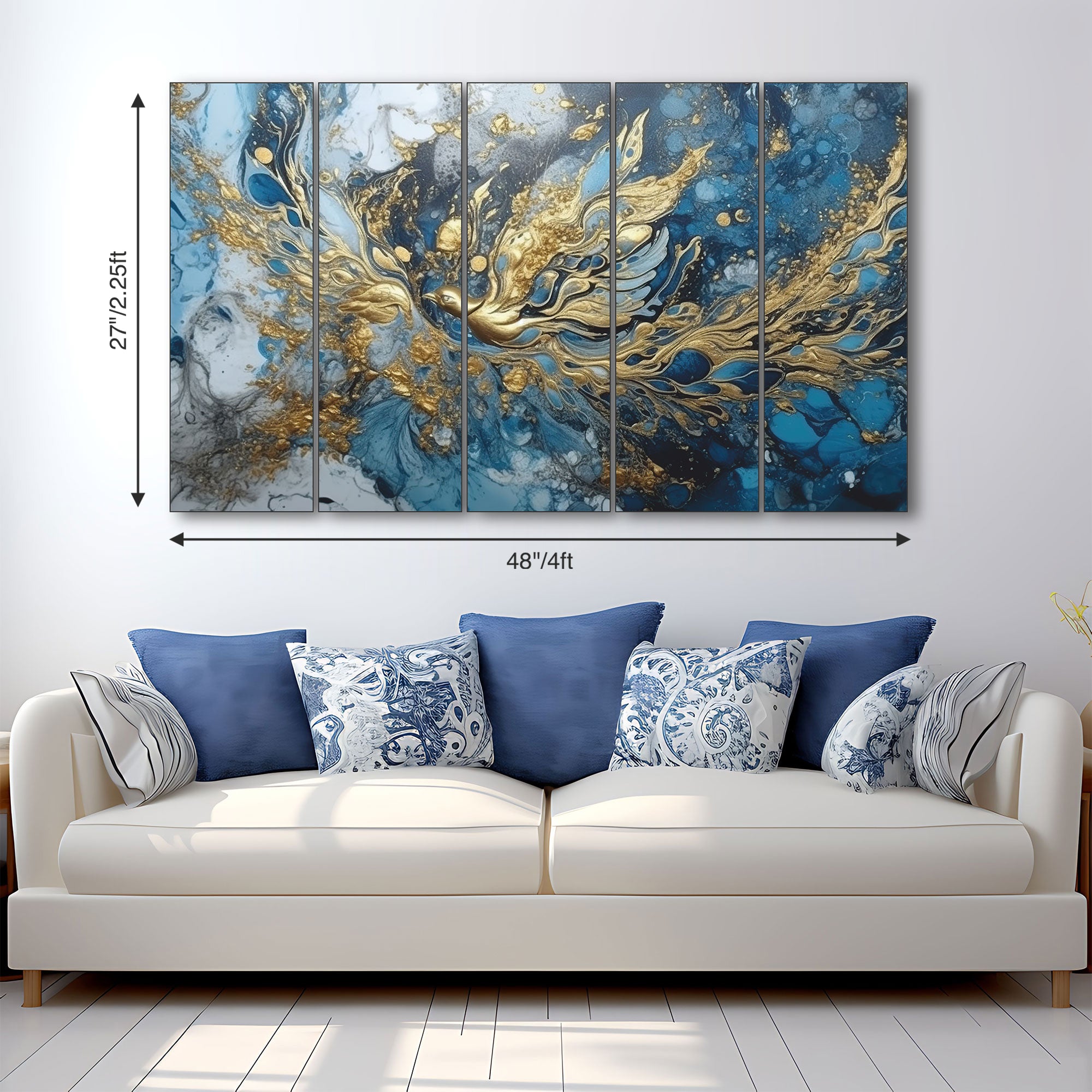 Abstract Painting with frame Big Size Wall Art for living room,Bedroom,Drawing room,Hotels