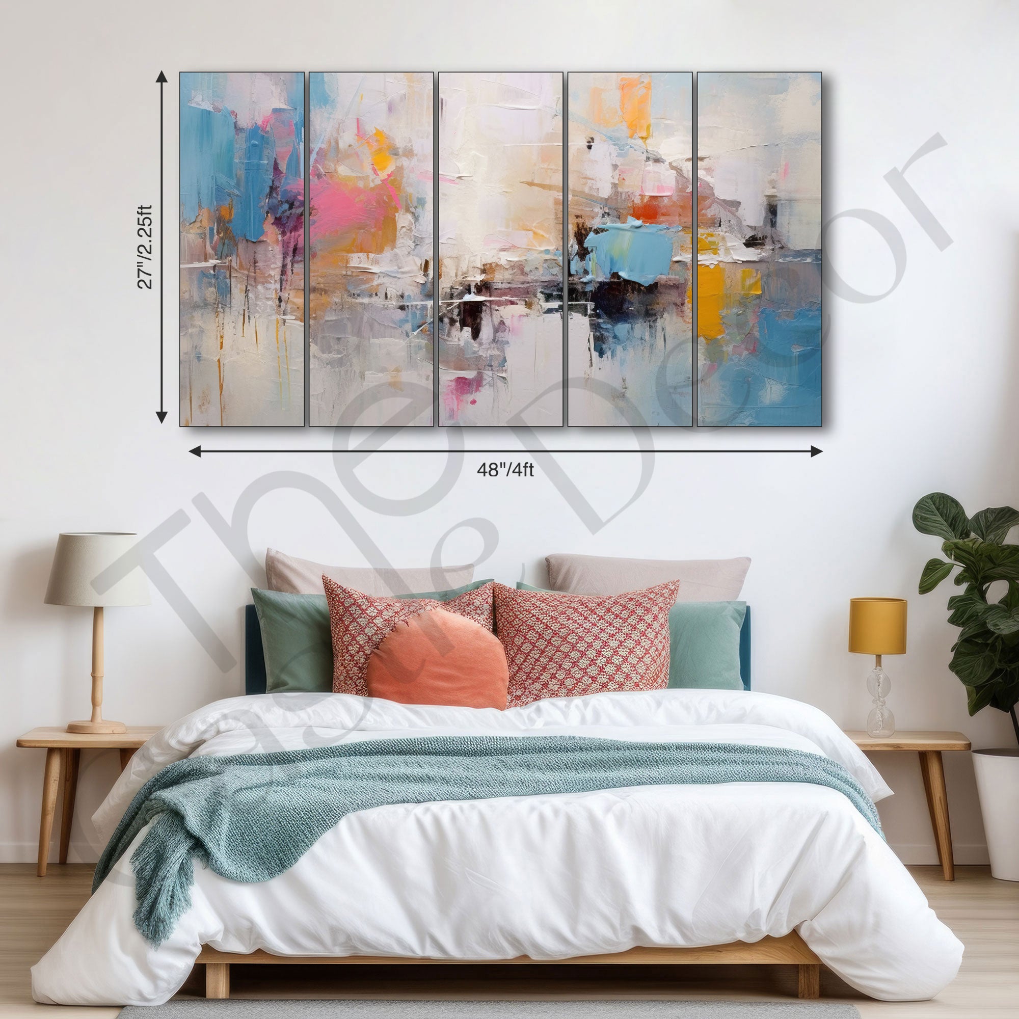 Abstract Painting with frame Big Size Wall Art for living room,Bedroom,Drawing room,Hotels