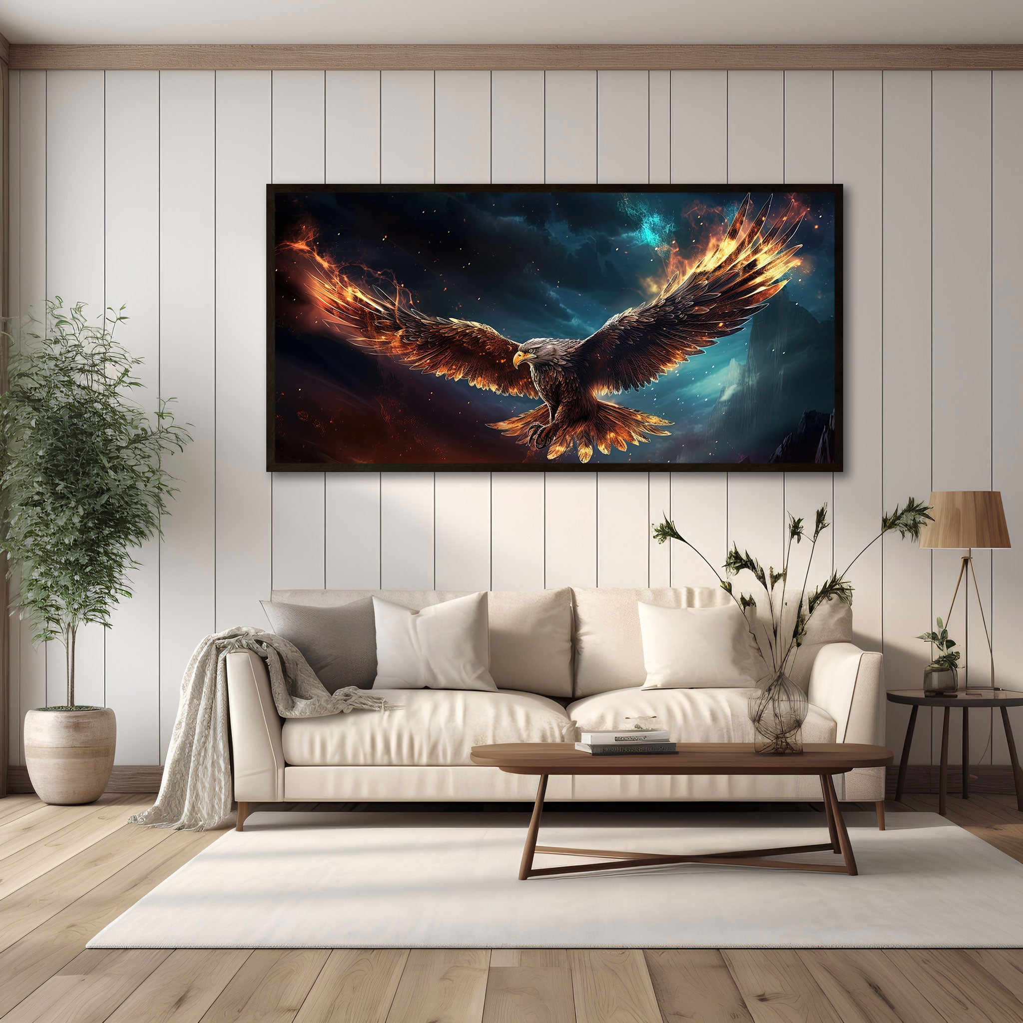EagleAbstract Canvas painting with frame Big Size Wall Art for living room,Bedroom,Drawing room,Hotels