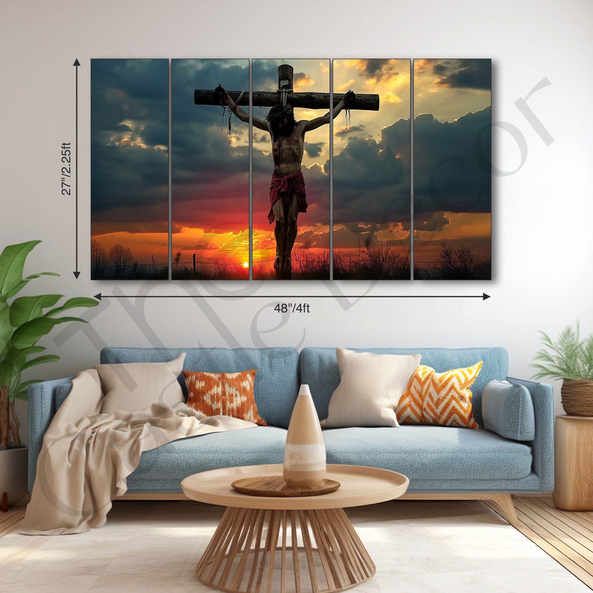 Jesus Painting with frame Big Size Wall Art for living room,Bedroom,Drawing room,Hotels