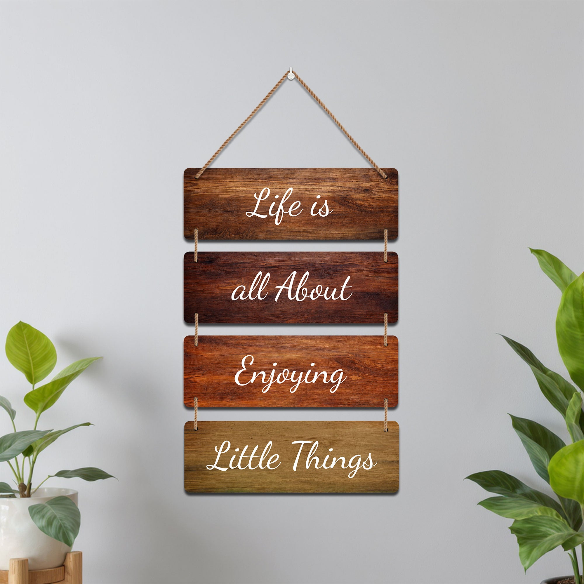 The Castle Decor Motivational Hanging Wall Decor | Positive Quotes Wooden MDF Wall Plates | Home Office Wall Art for Study, Living Room (12x19 Inches)