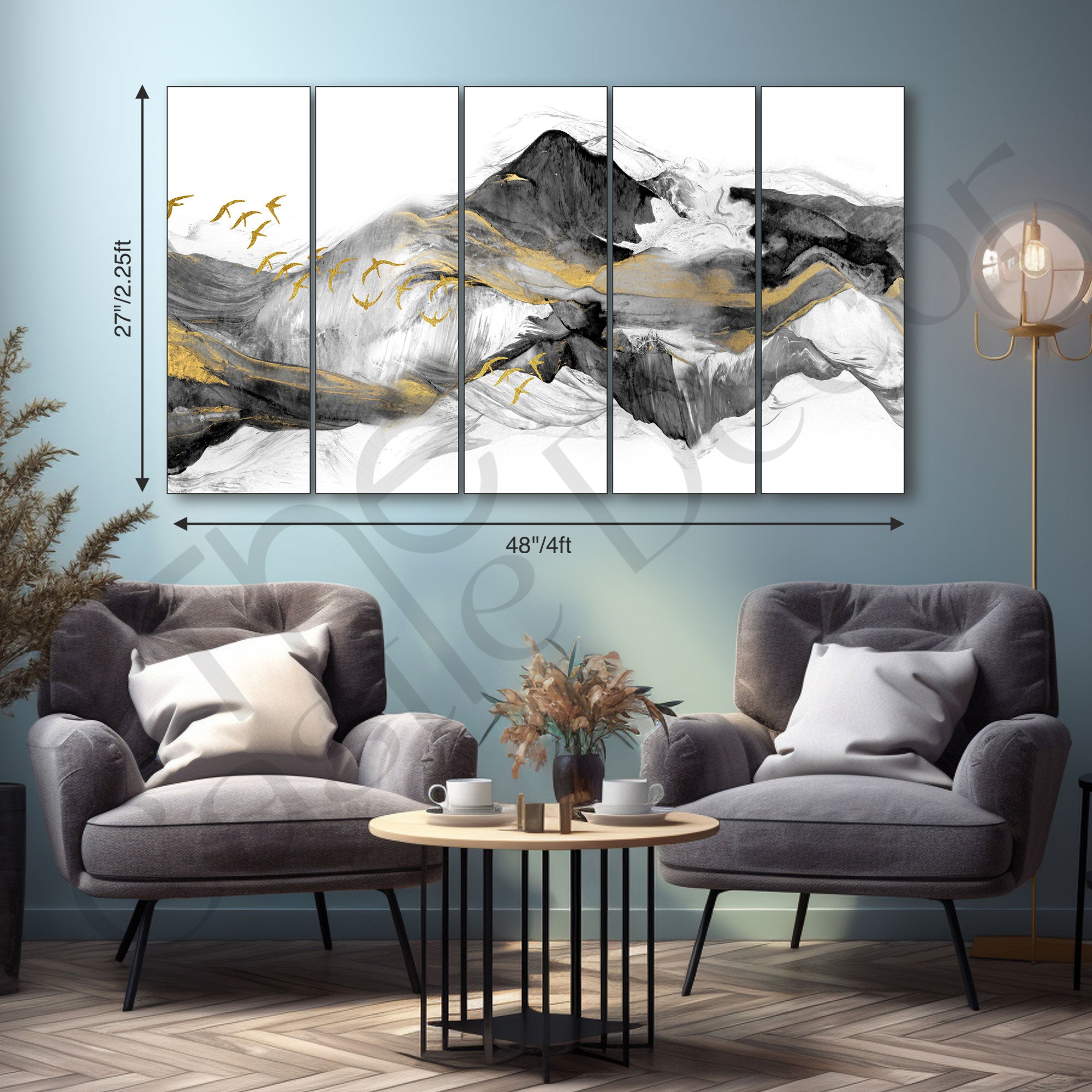 Nature Painting with frame Big Size Wall Art for living room,Bedroom,Drawing room,Hotels