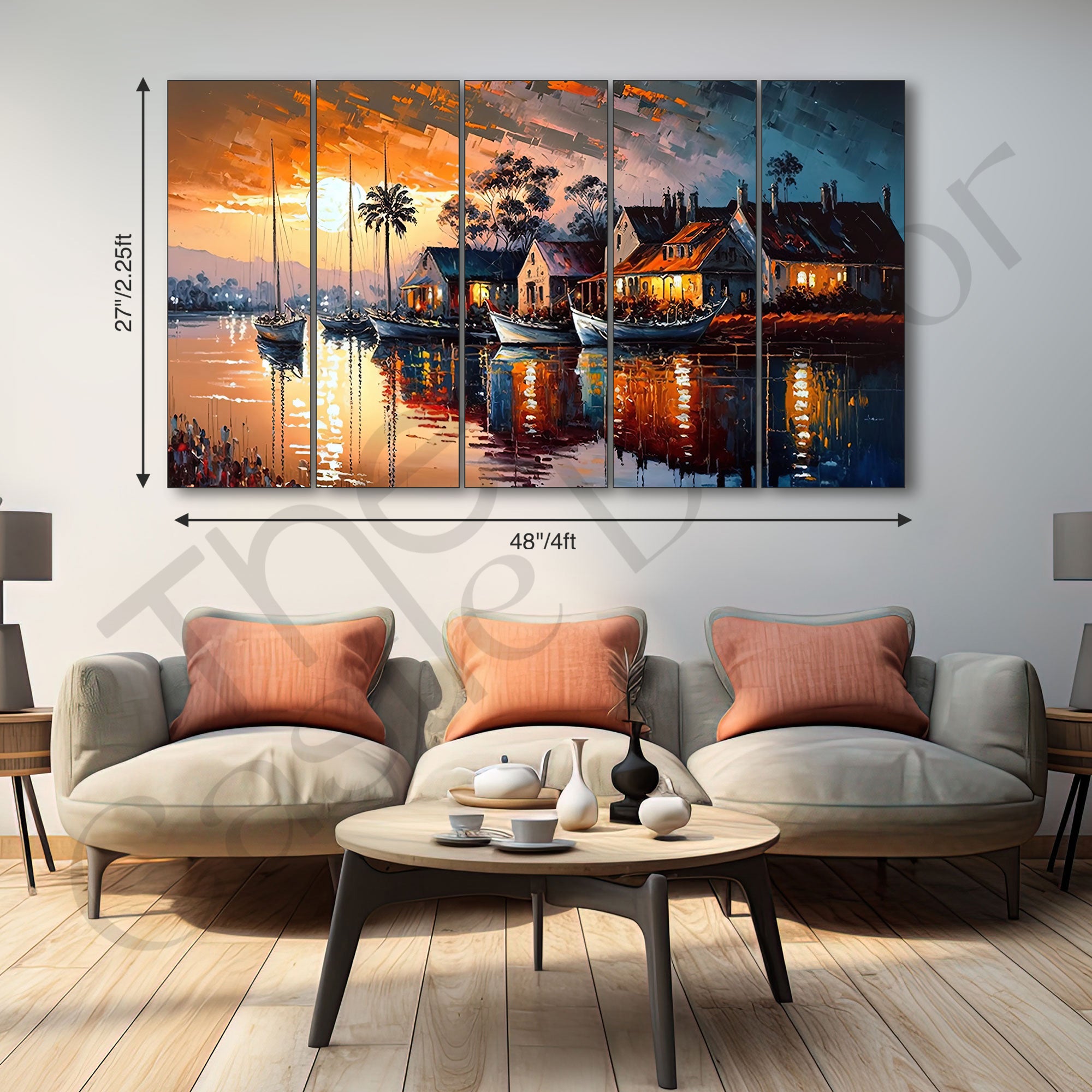 Abstract Painting with frame Big Size Wall Art for living room,Bedroom,Drawing room,Hotels